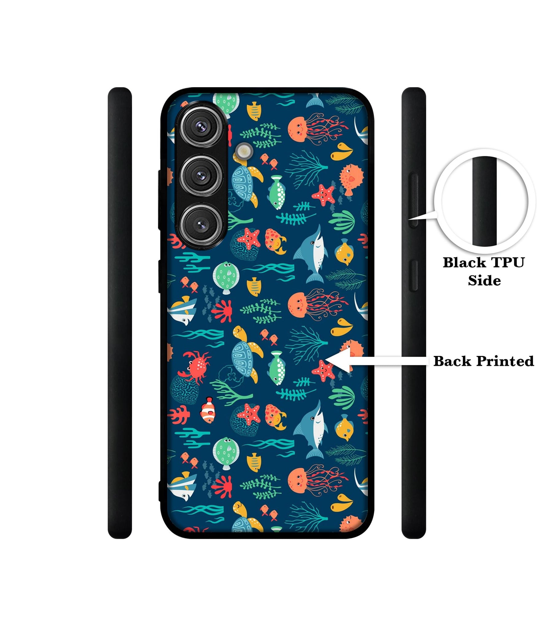 Aquarium Texture Design Designer 2D Printed Back Case Cover for Samsung Galaxy S25 Plus 5G