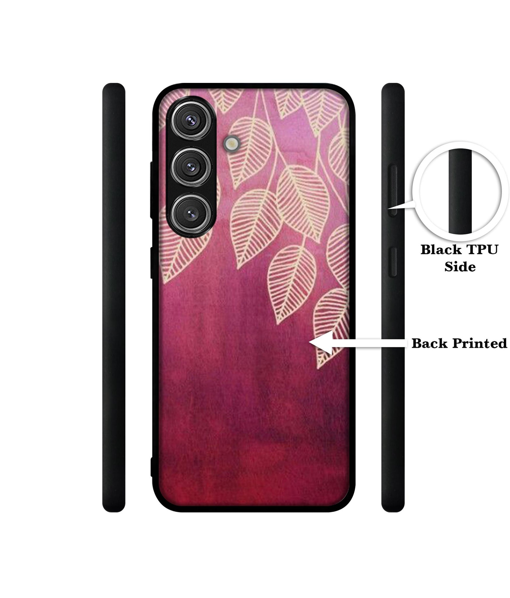 Leaf Pattern Design Designer 2D Printed Back Case Cover for Samsung Galaxy S25 Plus 5G