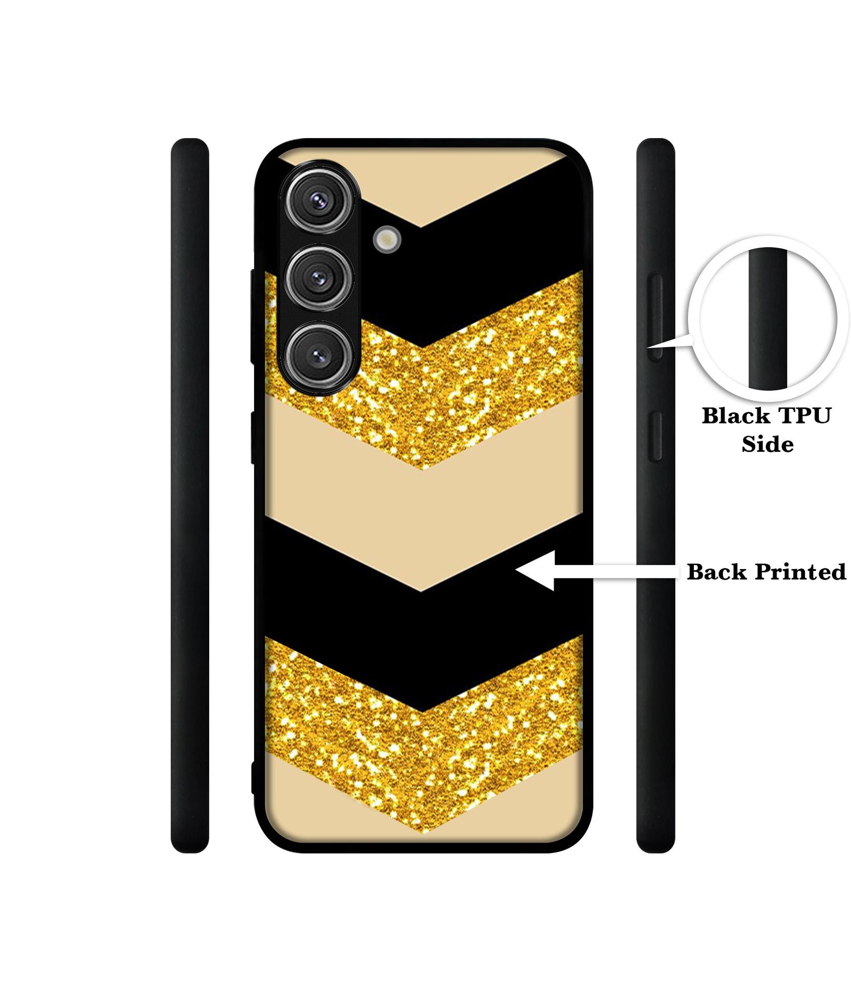 Black & Gold Design Designer 2D Printed Back Case Cover for Samsung Galaxy S25 Plus 5G
