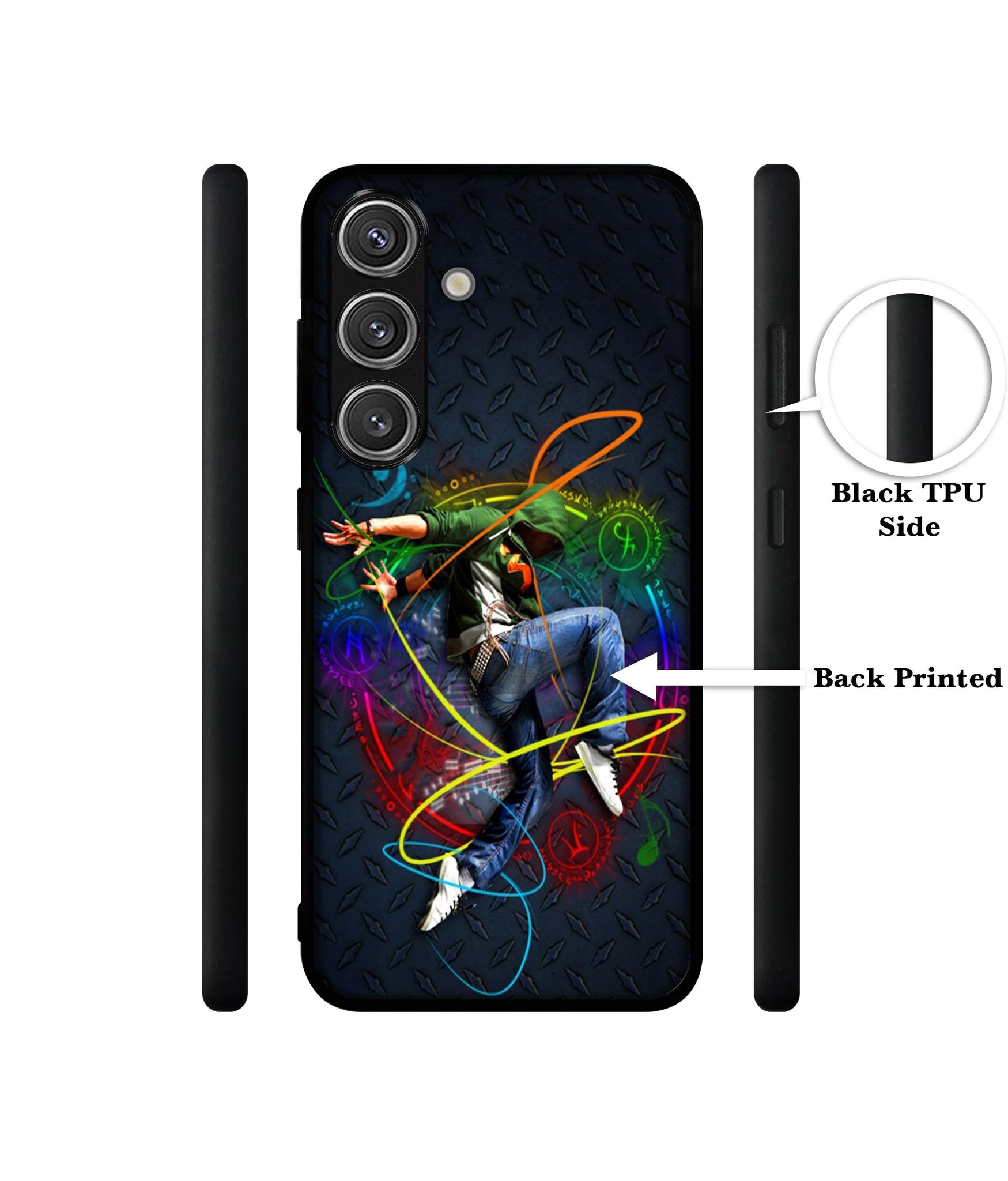 Boy With Music Design Designer 2D Printed Back Case Cover for Samsung Galaxy S25 Plus 5G