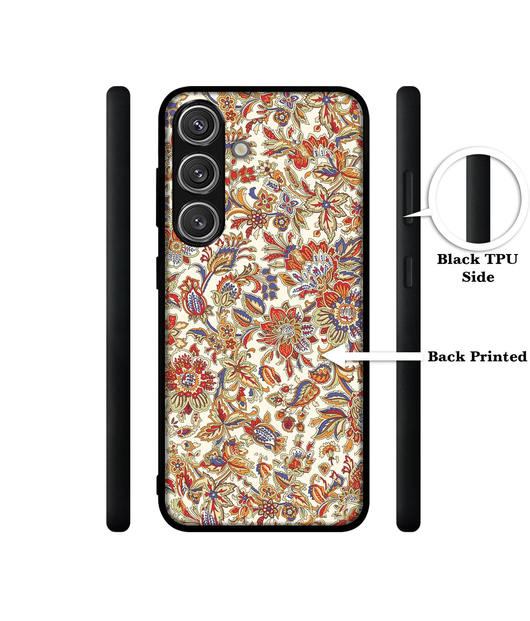 Floral Design Designer 2D Printed Back Case Cover for Samsung Galaxy S25 Plus 5G