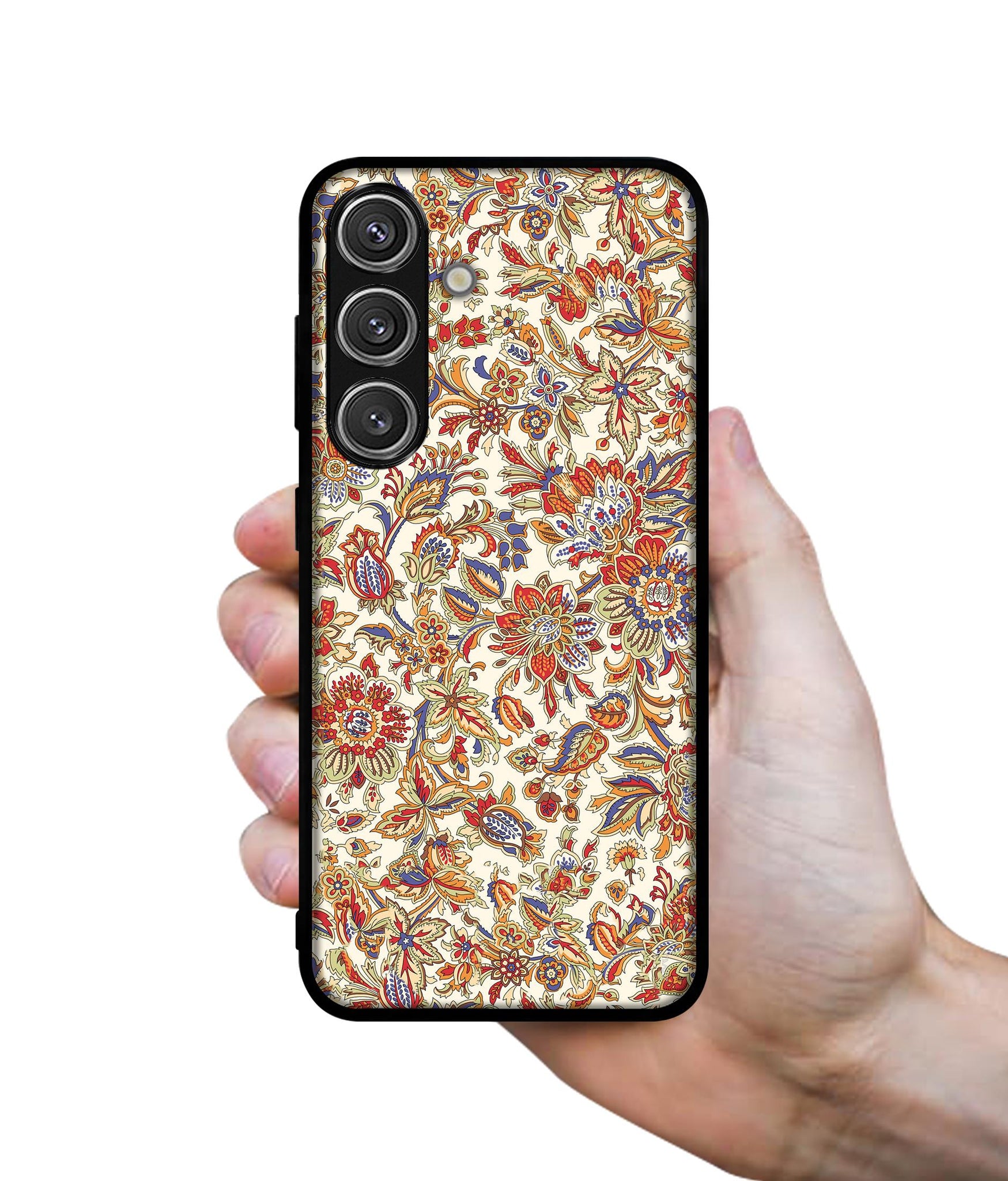 Floral Design Designer 2D Printed Back Case Cover for Samsung Galaxy S25 Plus 5G