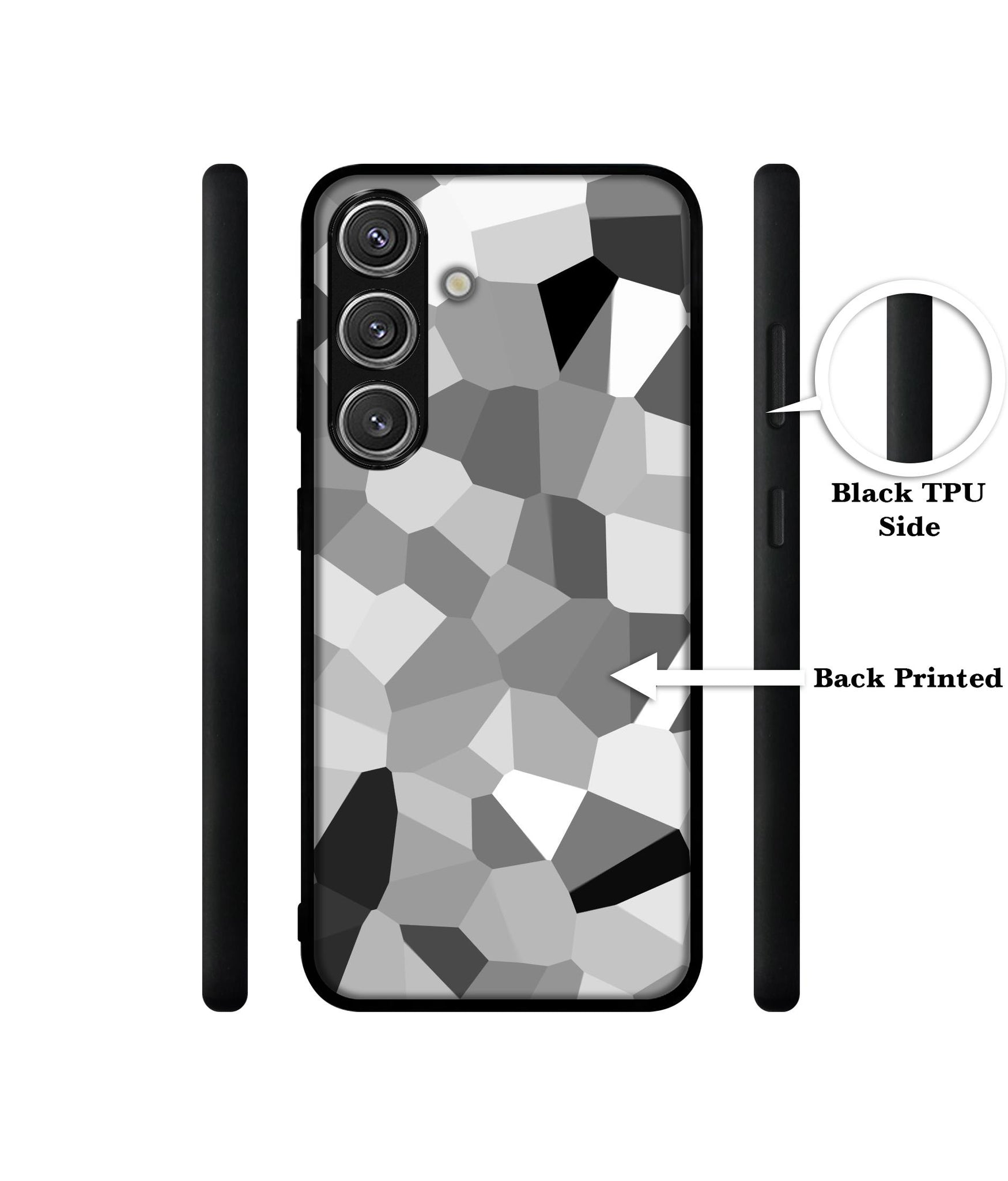Black & White Mathematical Shape Design Designer 2D Printed Back Case Cover for Samsung Galaxy S25 Plus 5G