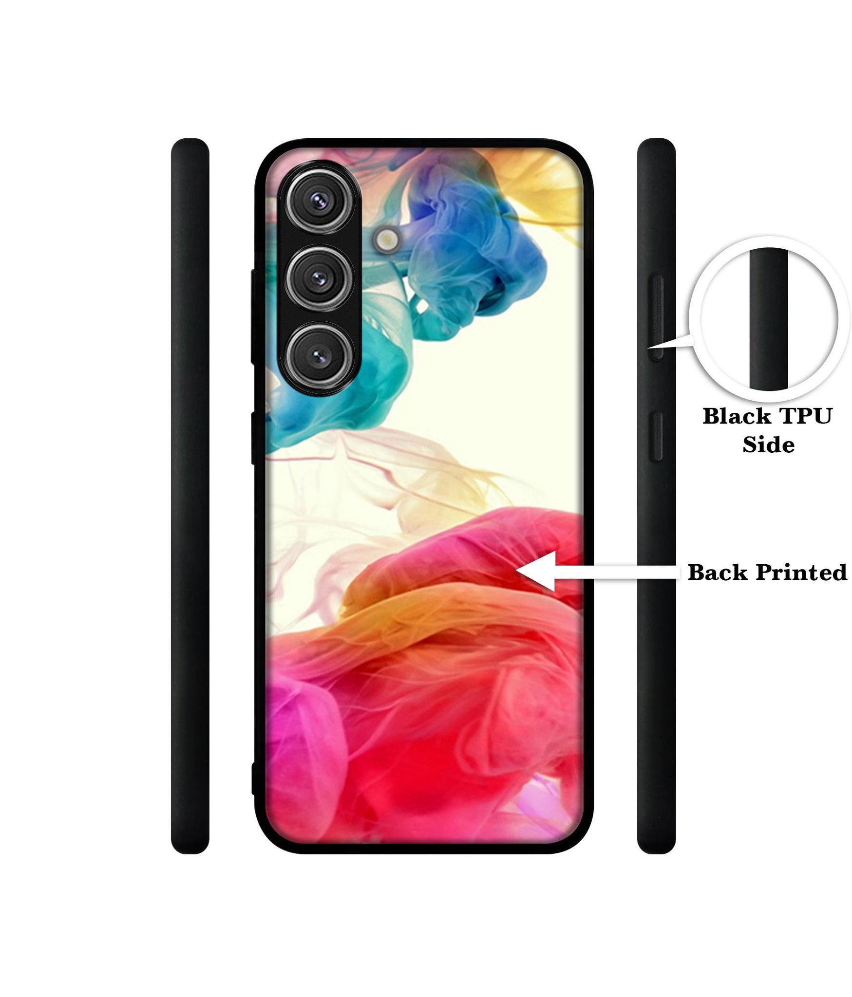 Colored Smoke Design Designer 2D Printed Back Case Cover for Samsung Galaxy S25 Plus 5G