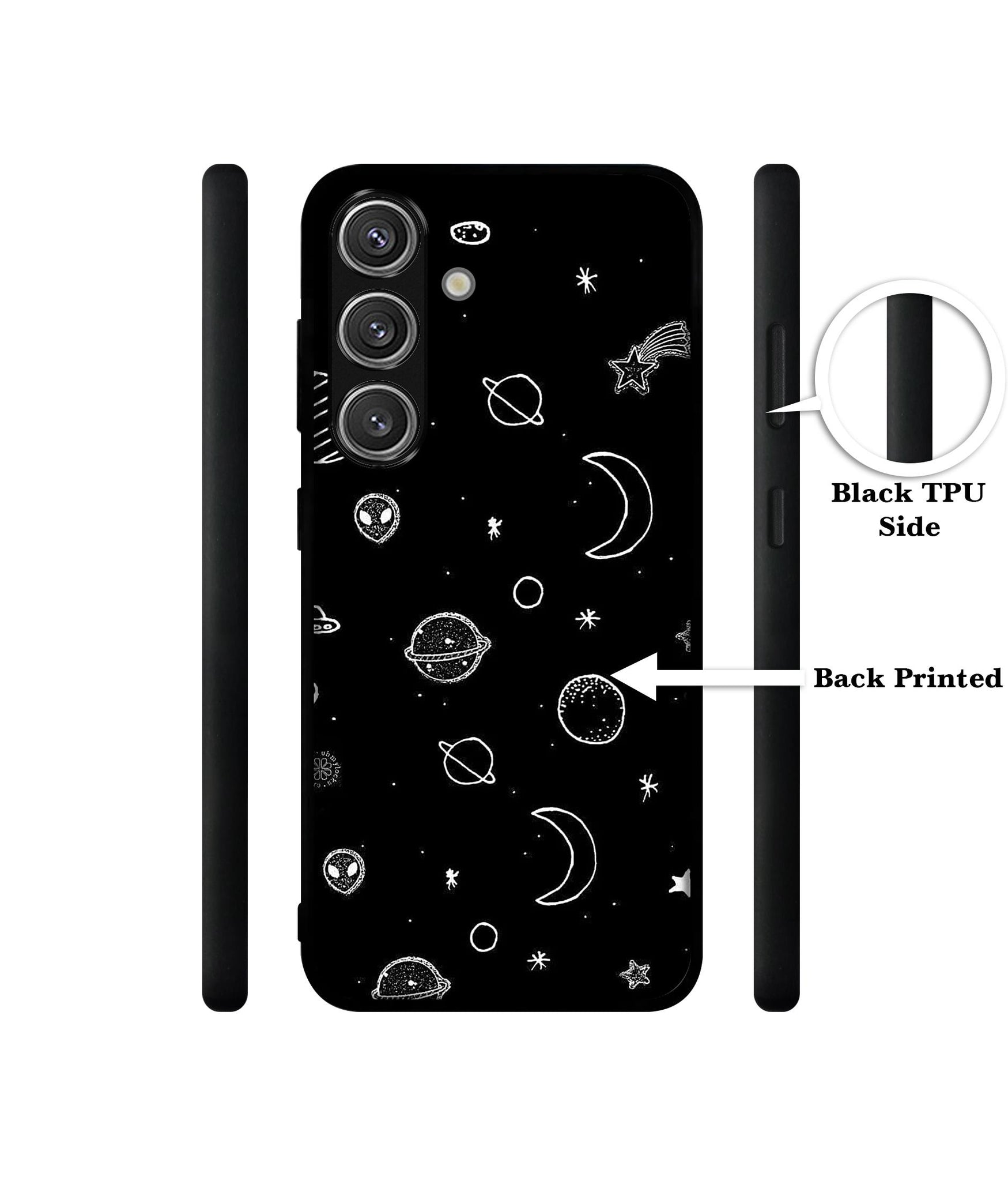 Space Stars Universe Design Designer 2D Printed Back Case Cover for Samsung Galaxy S25 Plus 5G
