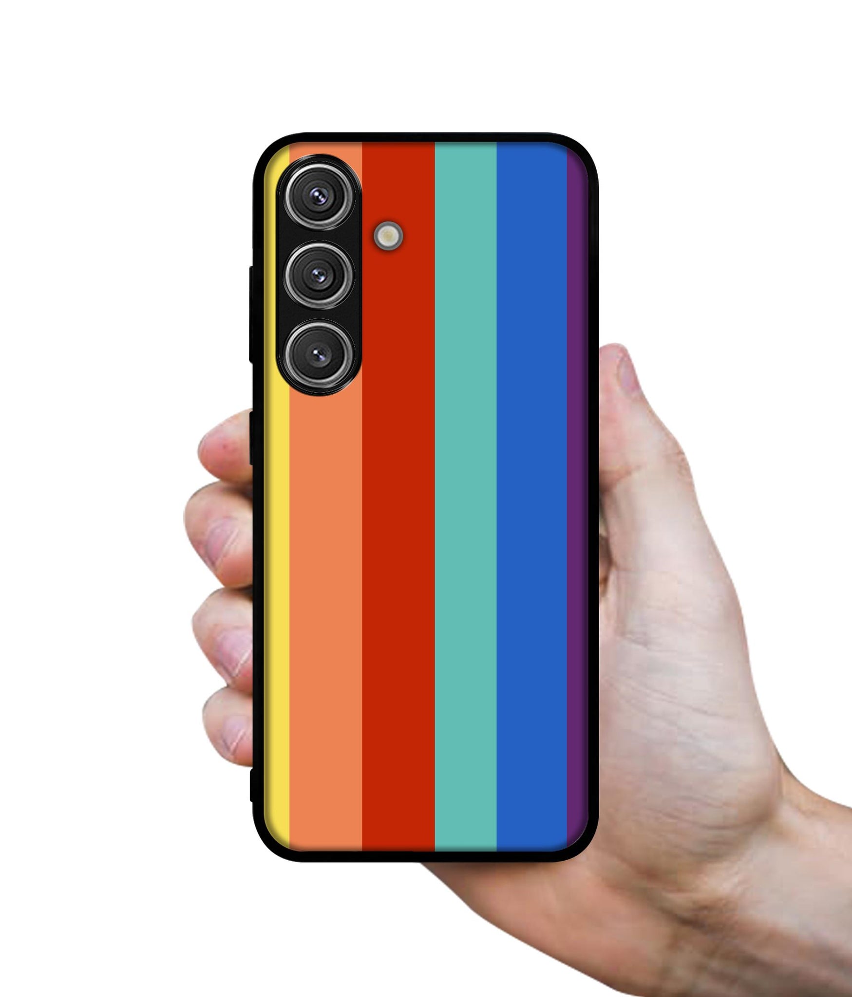 Rainbow Colors Design Designer 2D Printed Back Case Cover for Samsung Galaxy S25 Plus 5G