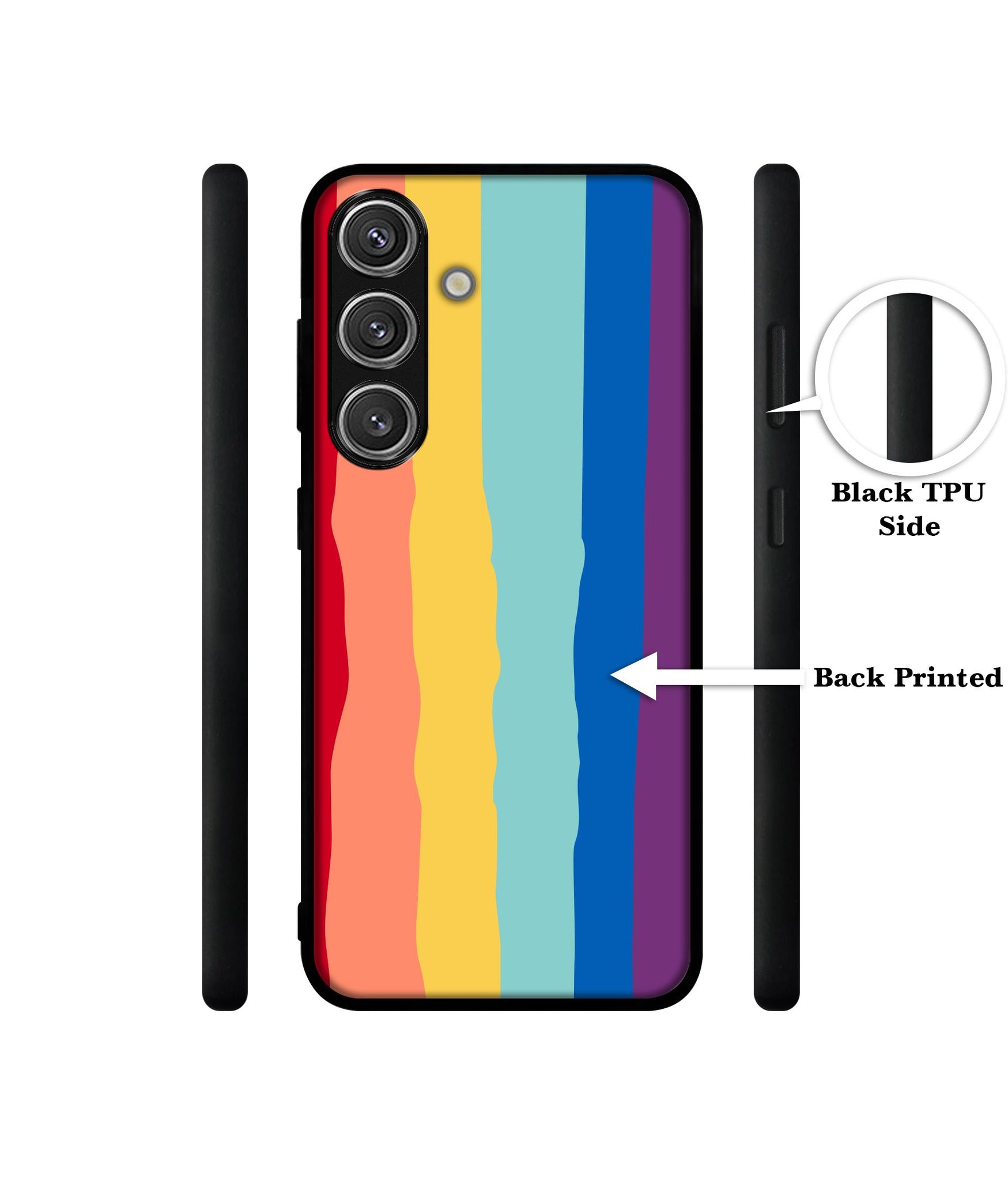 Rainbow Design Designer 2D Printed Back Case Cover for Samsung Galaxy S25 Plus 5G