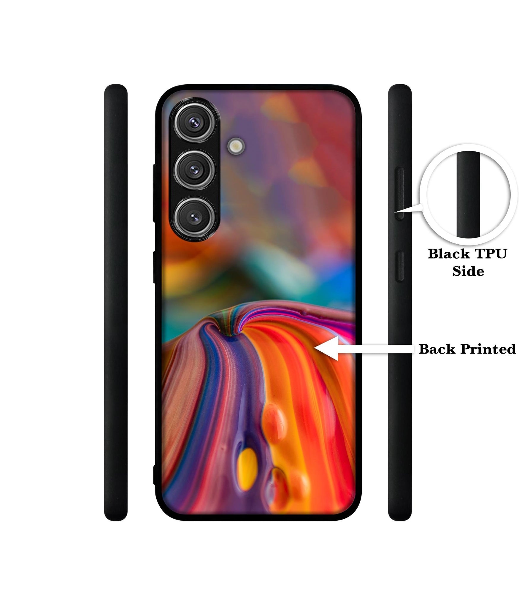 Rainbow Colors Designer 2D Printed Back Case Cover for Samsung Galaxy S25 Plus 5G