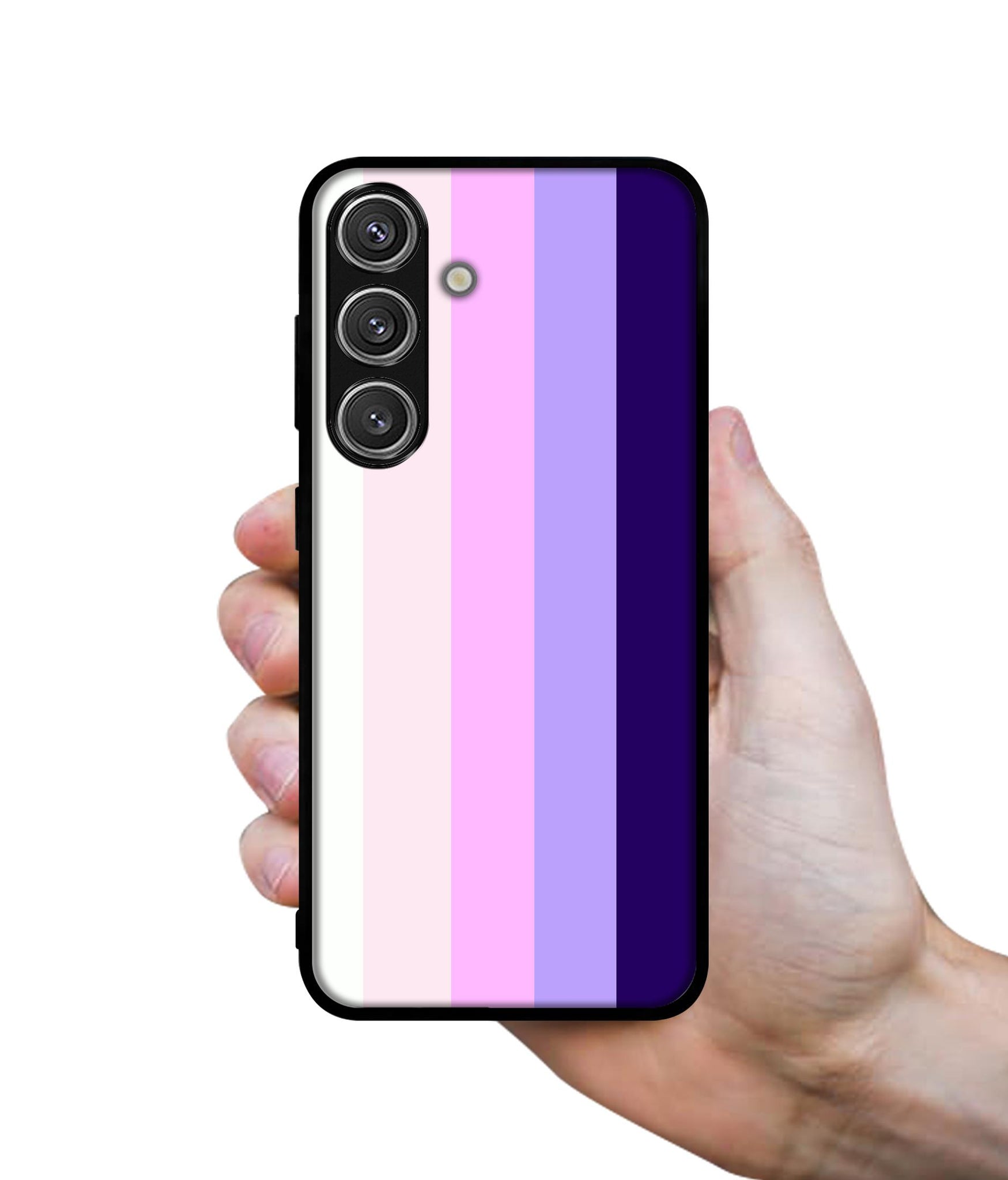 Pink and Purple Lines Design Designer 2D Printed Back Case Cover for Samsung Galaxy S25 Plus 5G