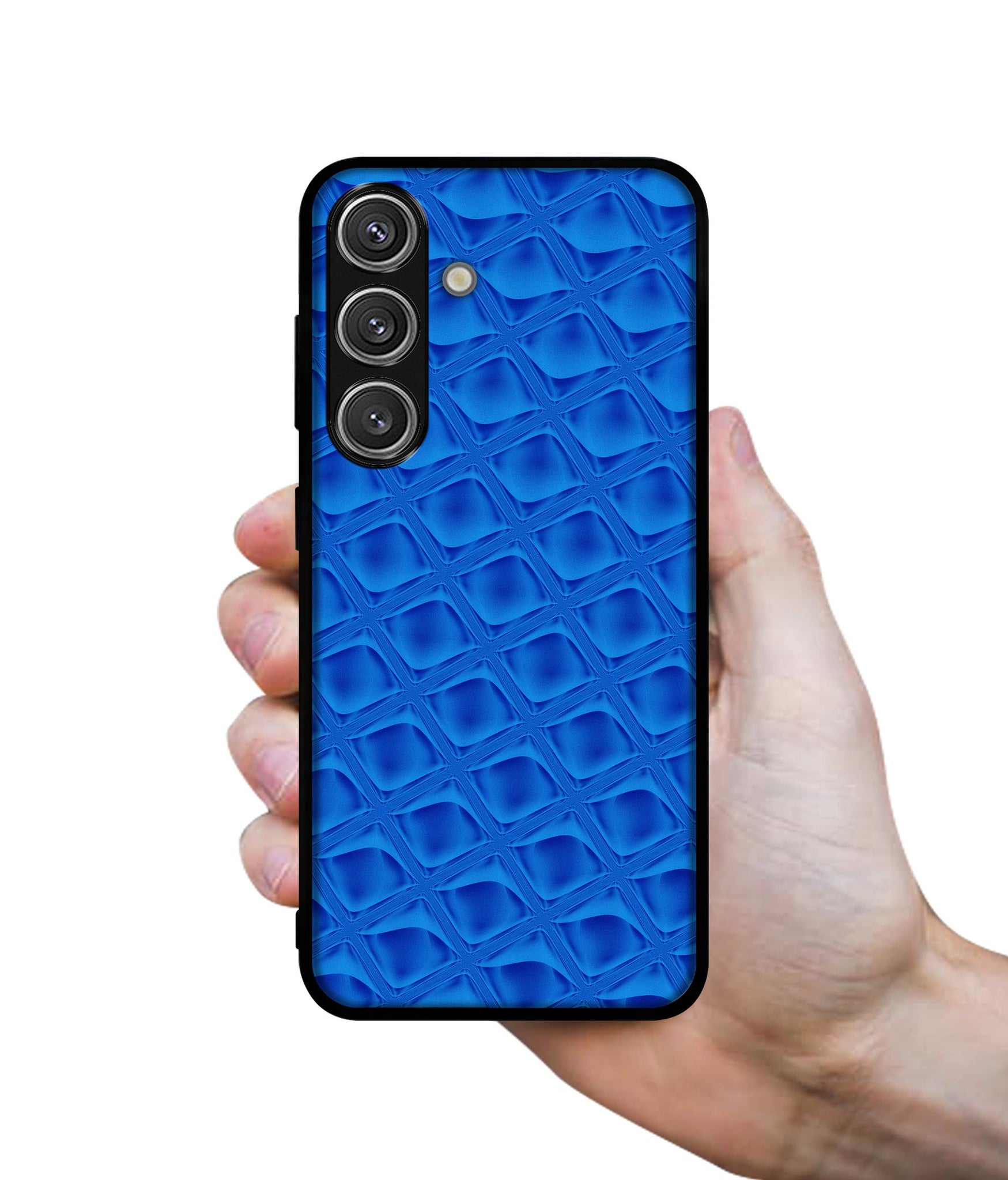 Blue Diamond Design Designer 2D Printed Back Case Cover for Samsung Galaxy S25 Plus 5G