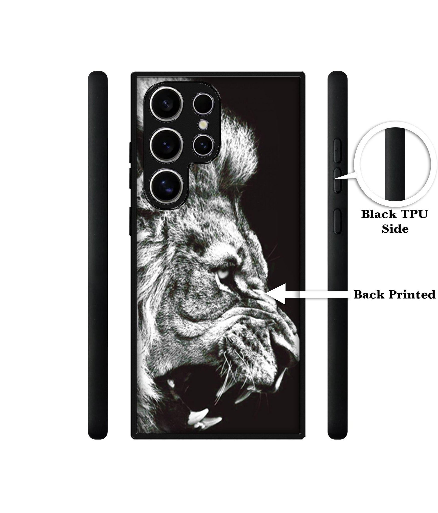 Angry Lion Design Designer 2D Printed Back Case Cover for Samsung Galaxy S25 Ultra 5G