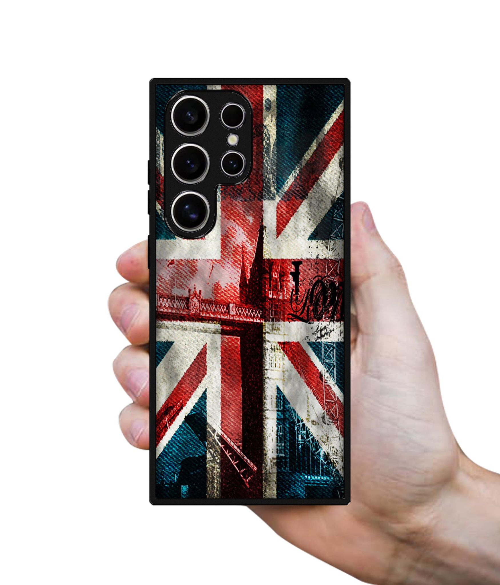 London Flag wallpaper Design Designer 2D Printed Back Case Cover for Samsung Galaxy S25 Ultra 5G