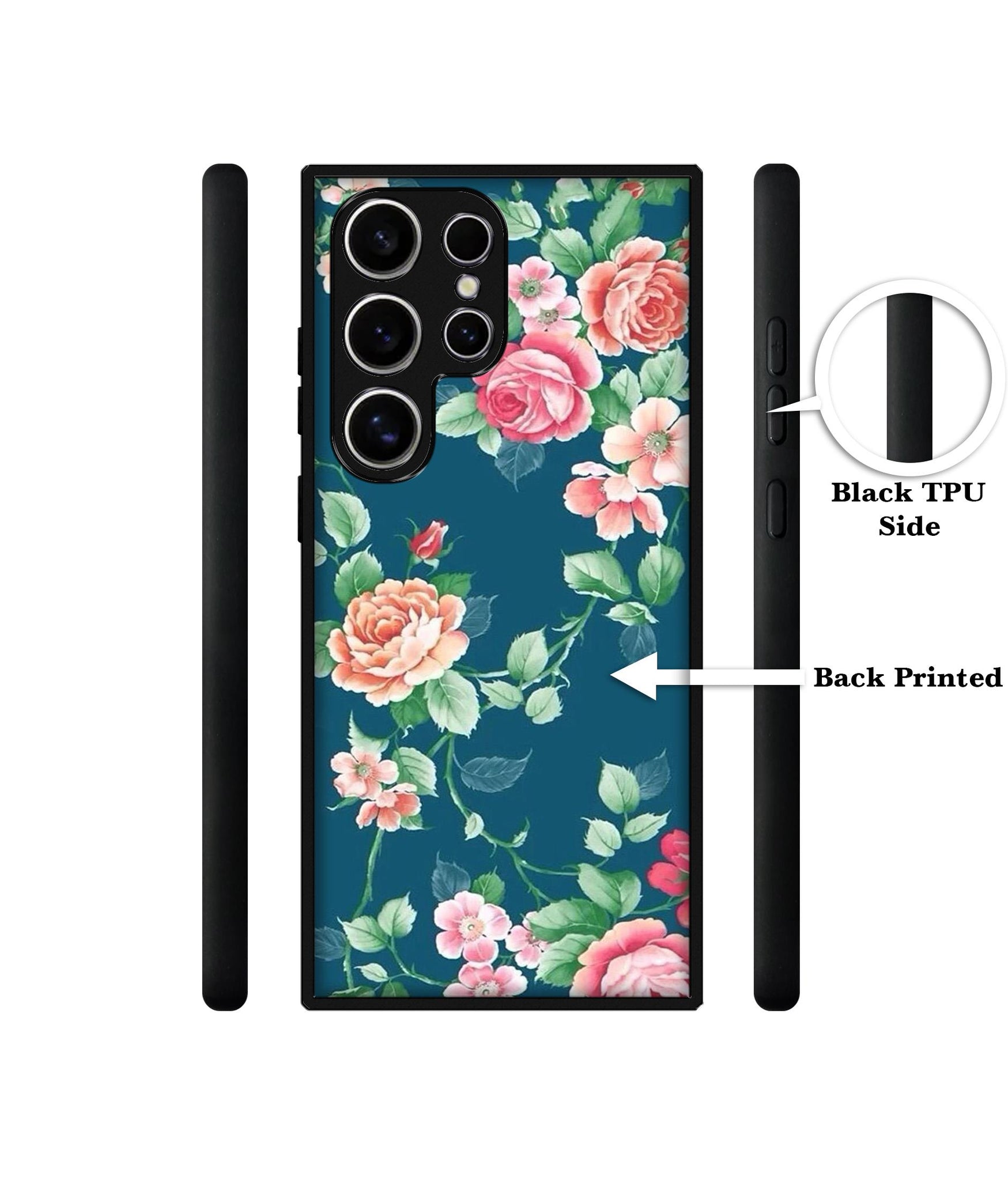 Vintage Floral Design Designer 2D Printed Back Case Cover for Samsung Galaxy S25 Ultra 5G