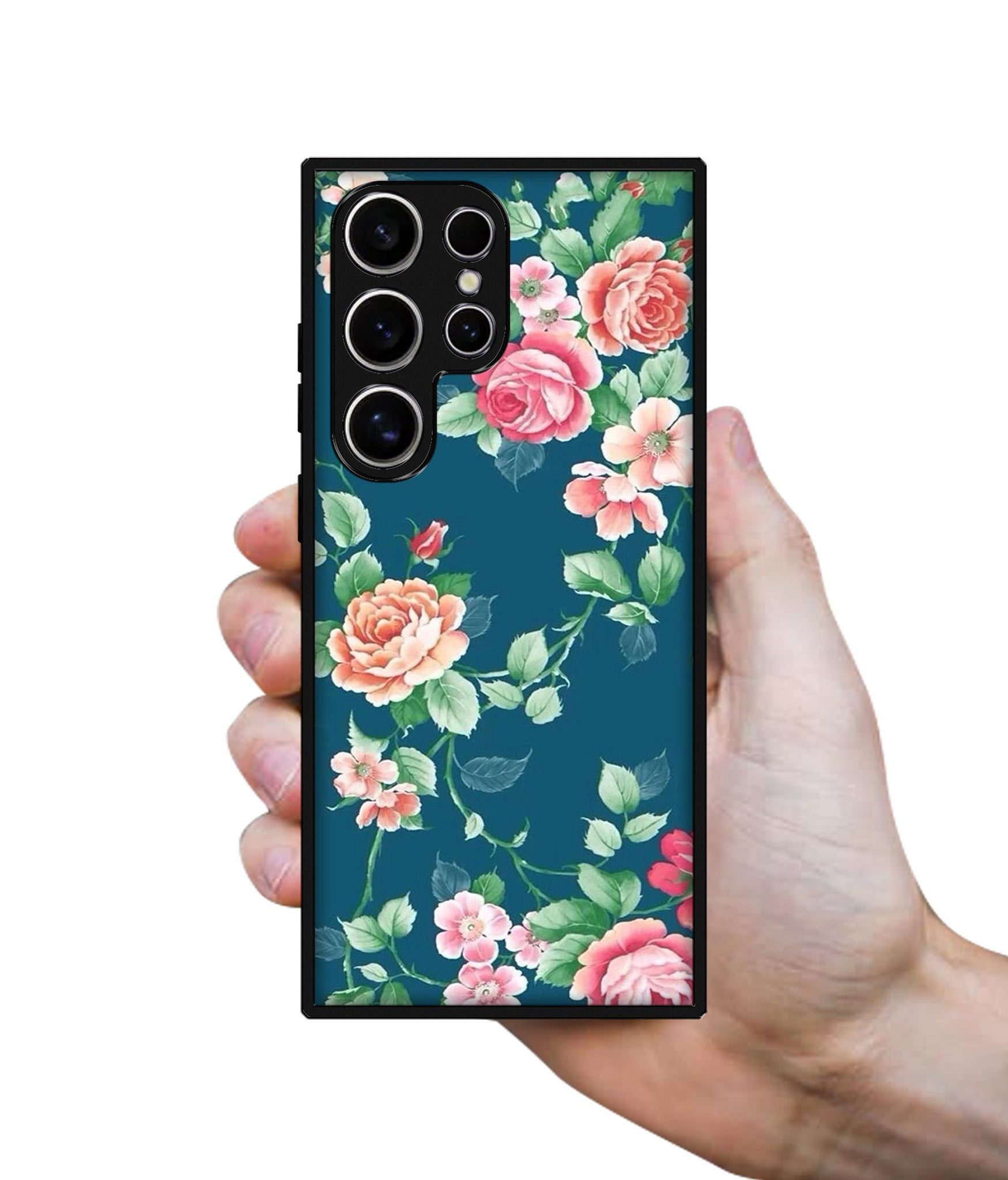 Vintage Floral Design Designer 2D Printed Back Case Cover for Samsung Galaxy S25 Ultra 5G