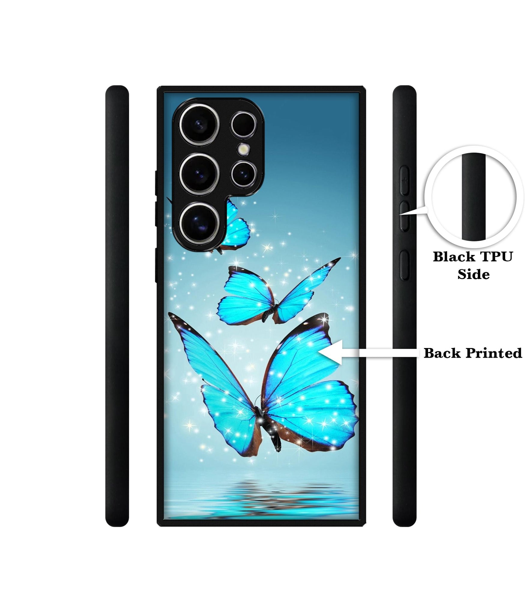Flying Butterflies Design Designer 2D Printed Back Case Cover for Samsung Galaxy S25 Ultra 5G