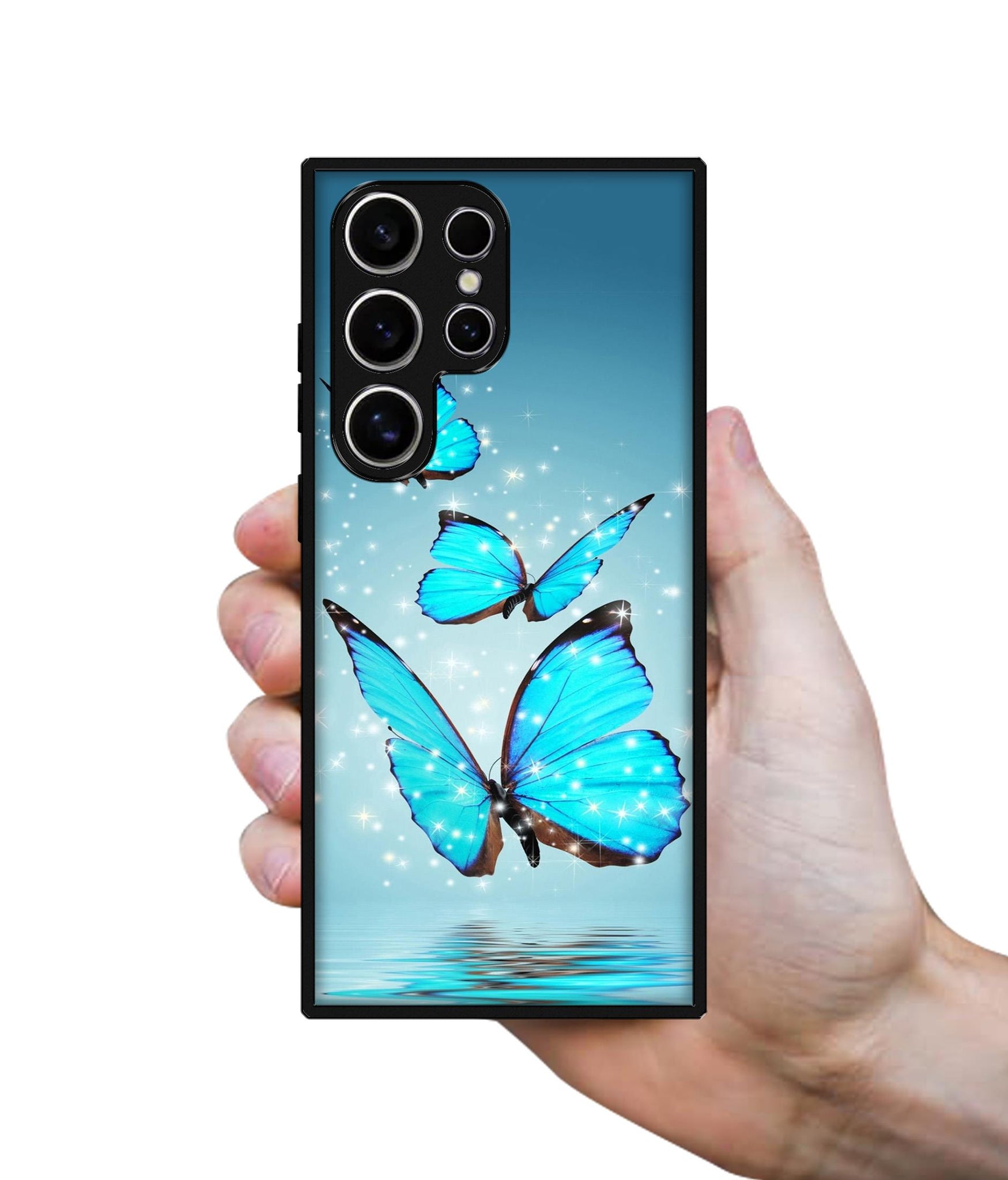 Flying Butterflies Design Designer 2D Printed Back Case Cover for Samsung Galaxy S25 Ultra 5G
