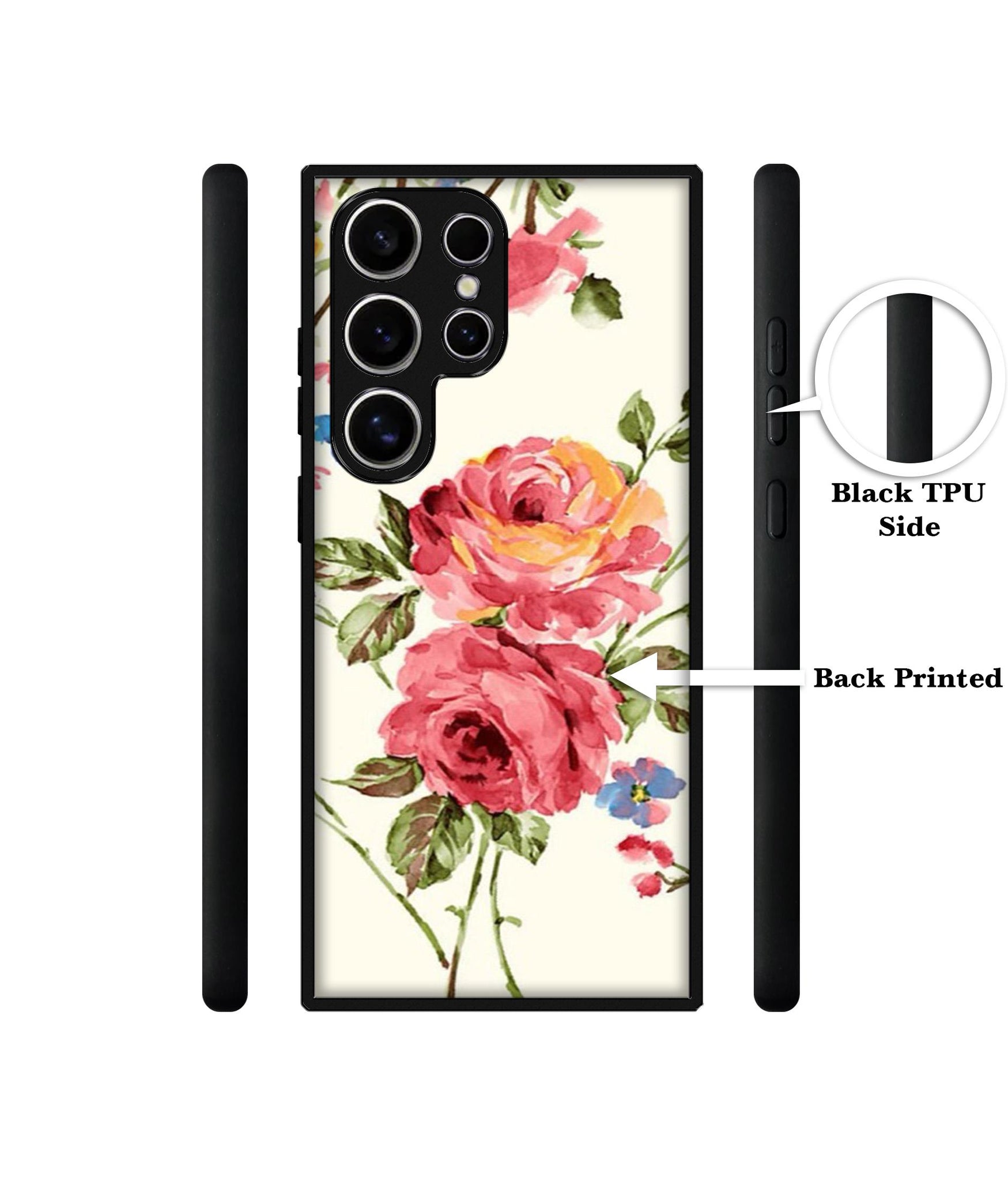 Vintage Painting Flower Design Designer 2D Printed Back Case Cover for Samsung Galaxy S25 Ultra 5G