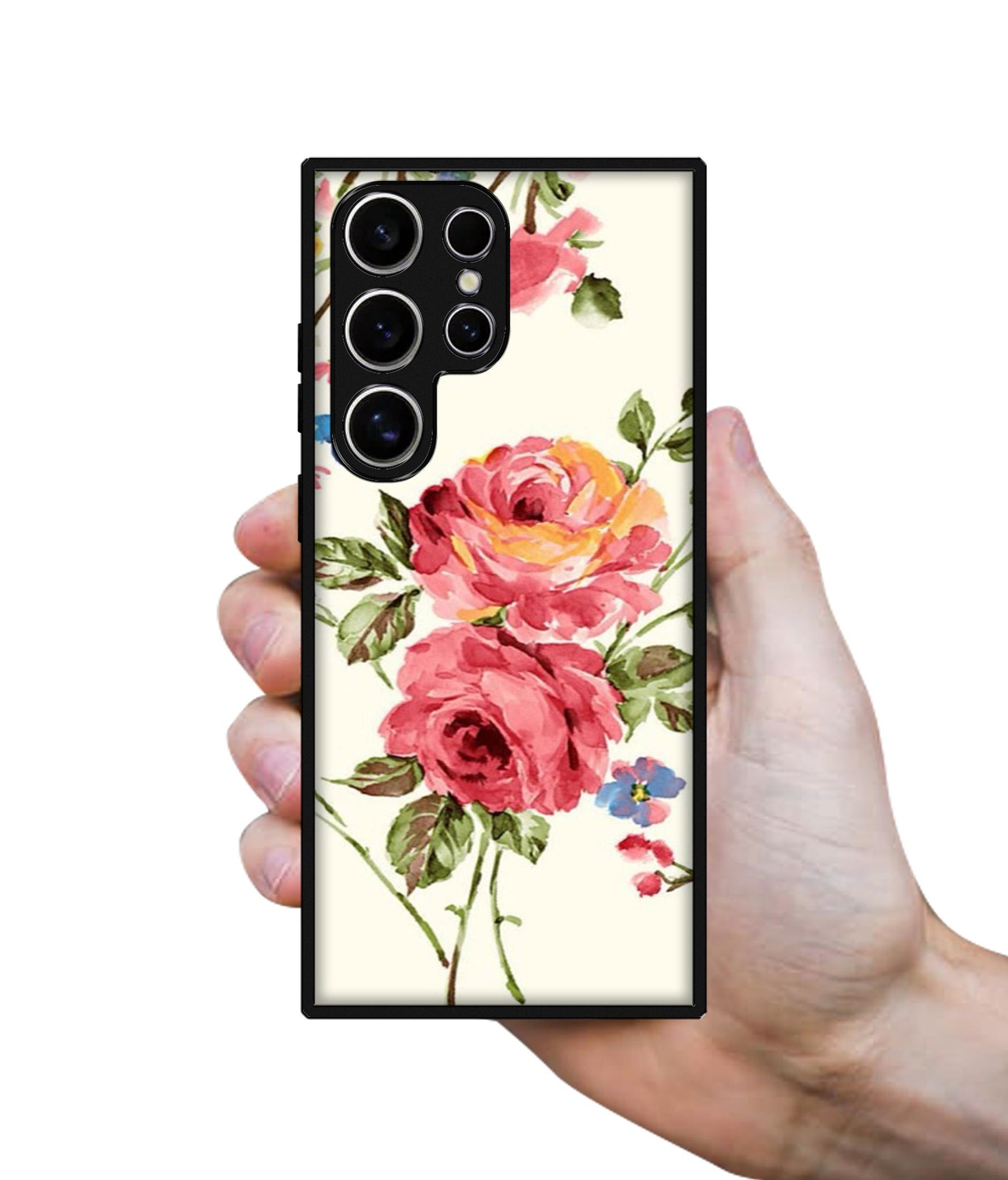 Vintage Painting Flower Design Designer 2D Printed Back Case Cover for Samsung Galaxy S25 Ultra 5G