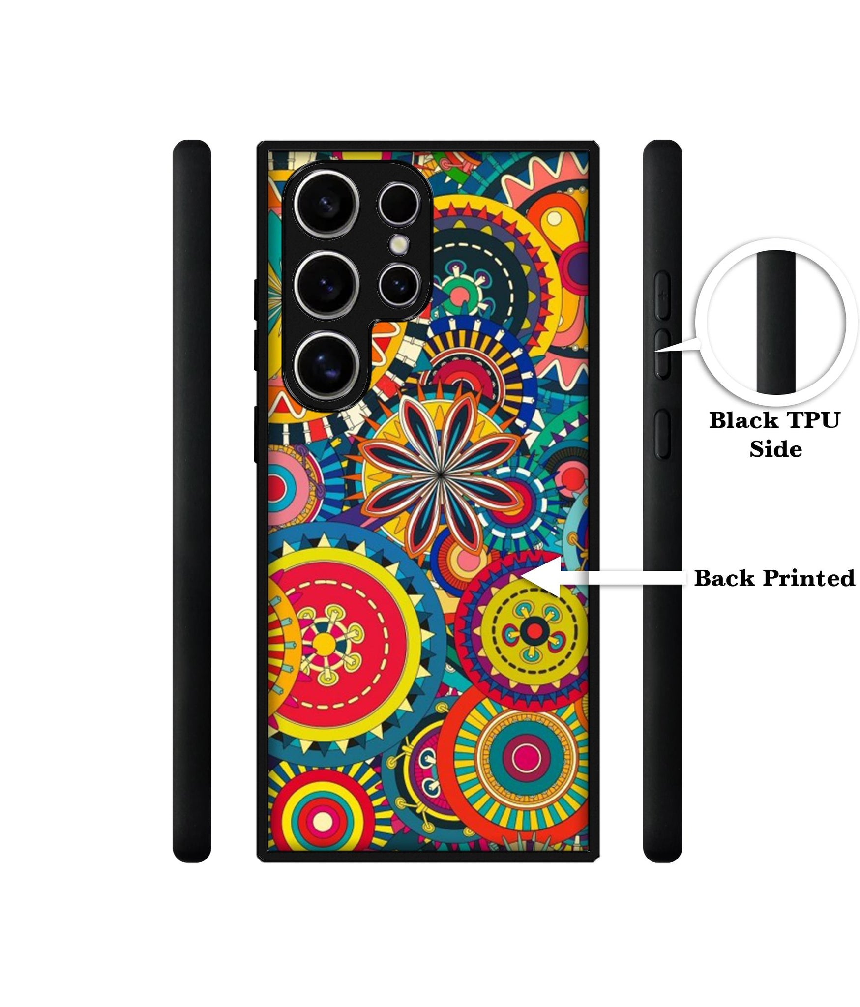 Ring Pattern Print Design Designer 2D Printed Back Case Cover for Samsung Galaxy S25 Ultra 5G