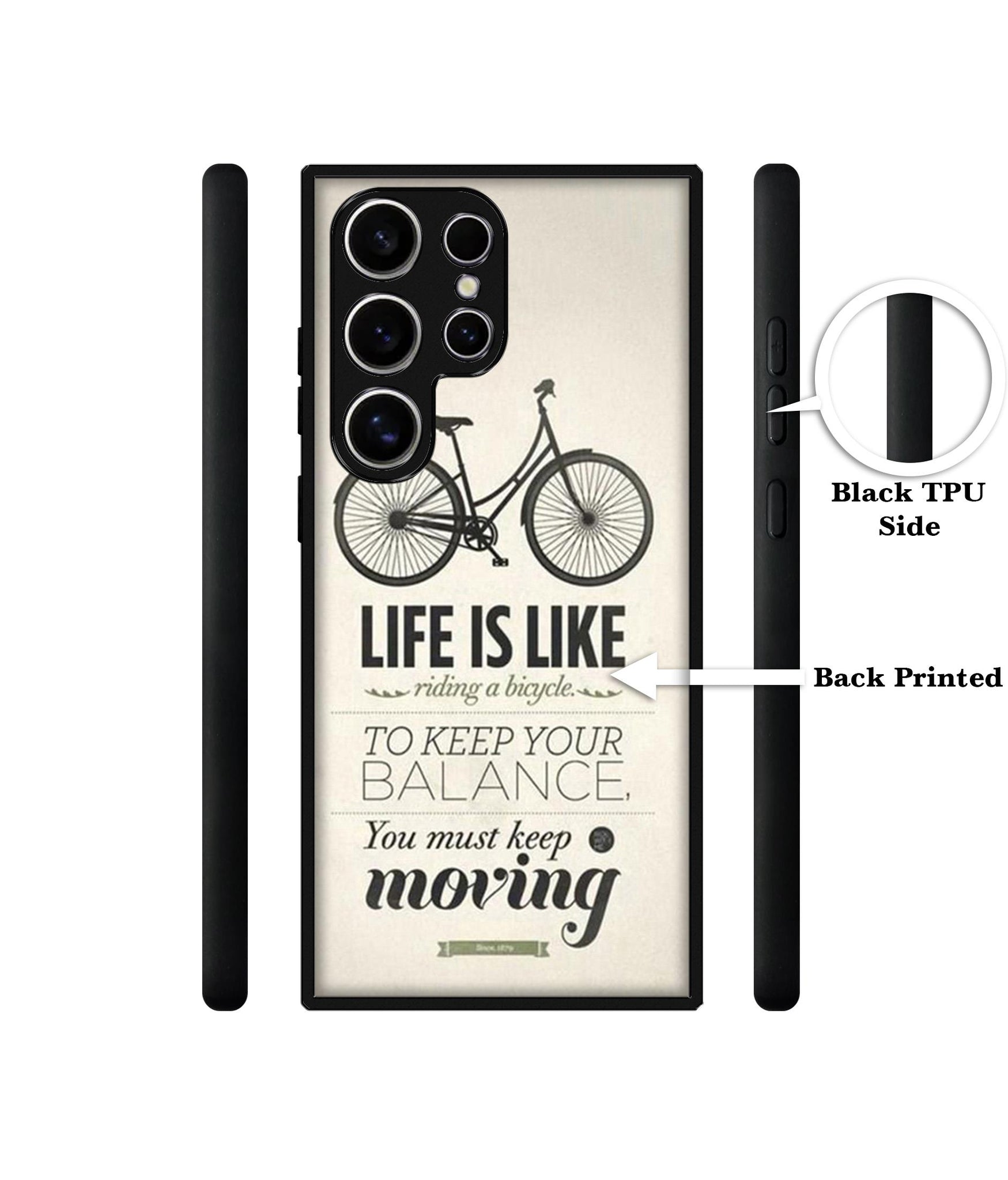 Life is Like Moving Design Designer 2D Printed Back Case Cover for Samsung Galaxy S25 Ultra 5G
