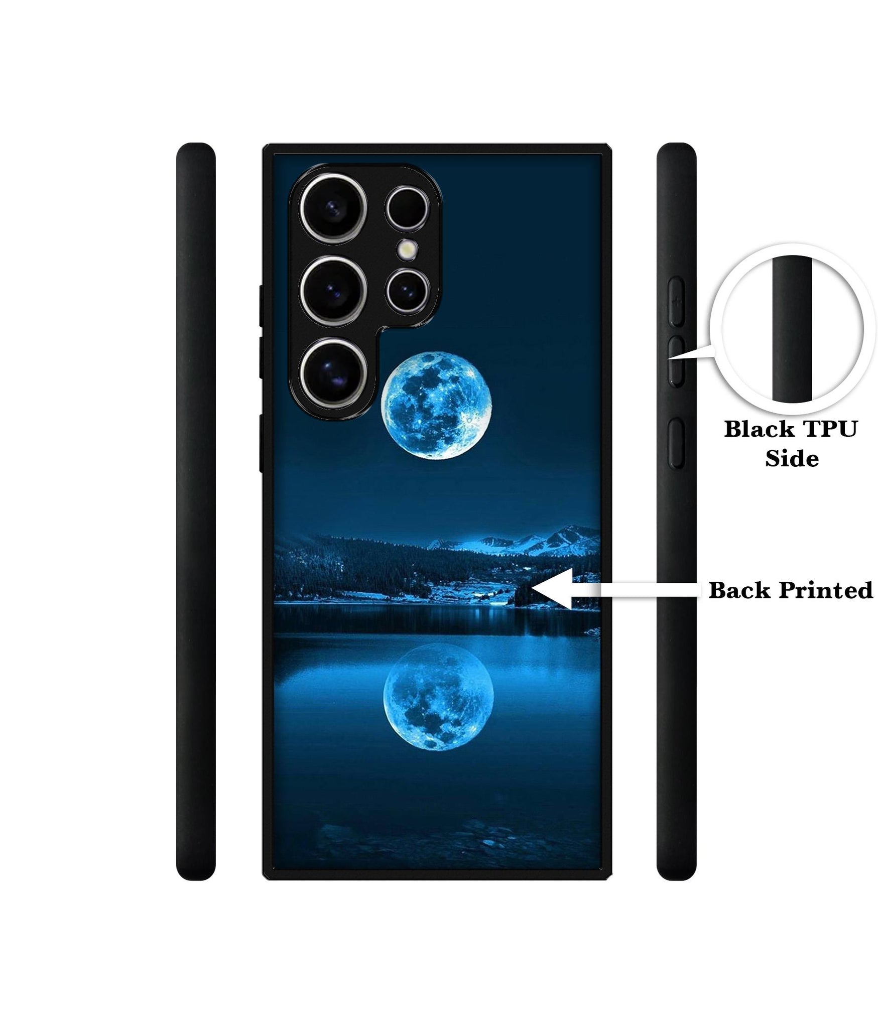Moon Pattern Print Design Designer 2D Printed Back Case Cover for Samsung Galaxy S25 Ultra 5G