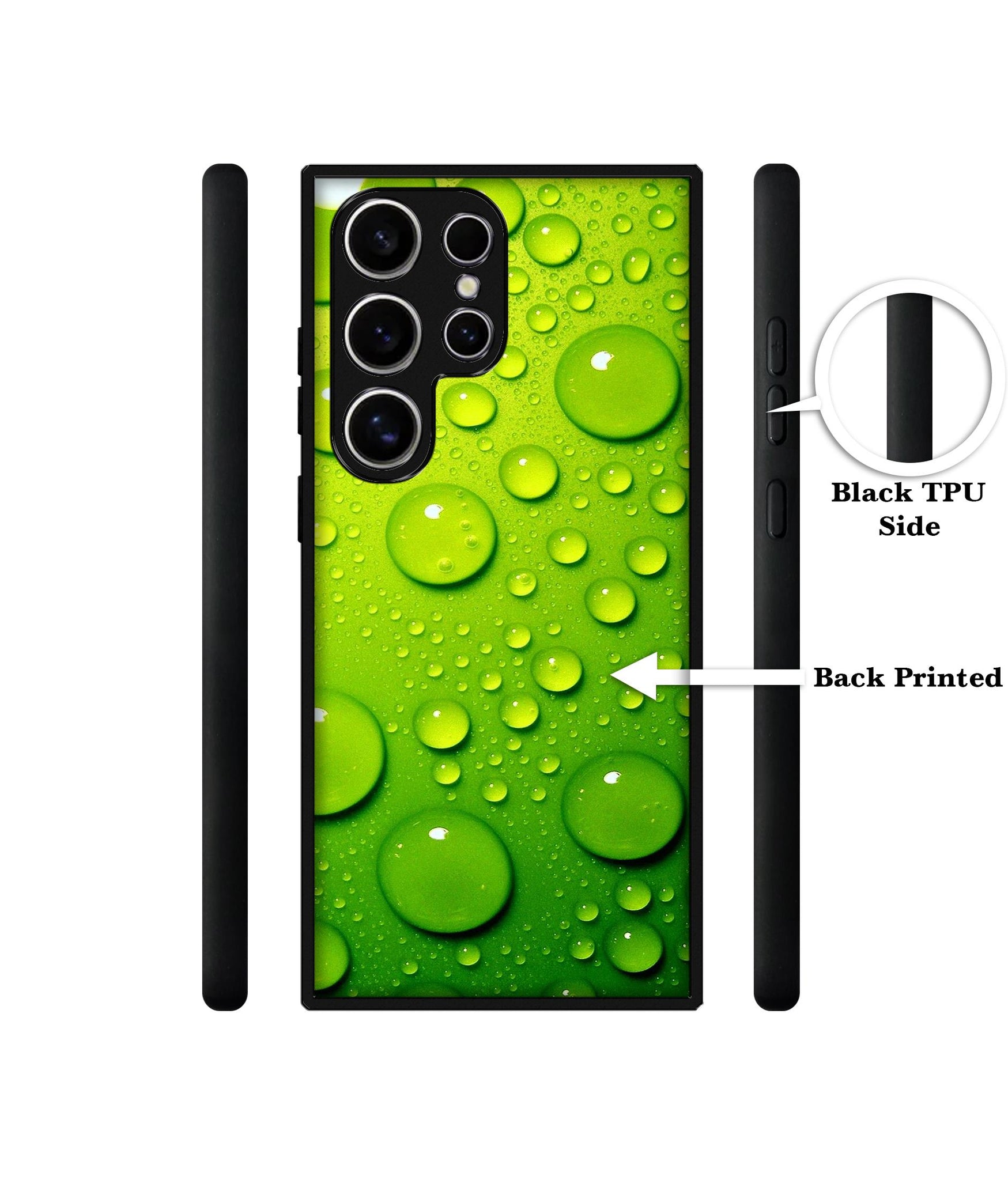 Green Bubbles Design Designer 2D Printed Back Case Cover for Samsung Galaxy S25 Ultra 5G