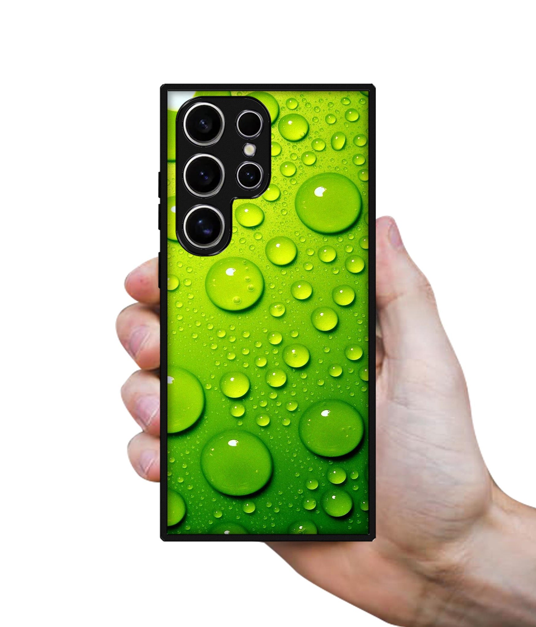 Green Bubbles Design Designer 2D Printed Back Case Cover for Samsung Galaxy S25 Ultra 5G