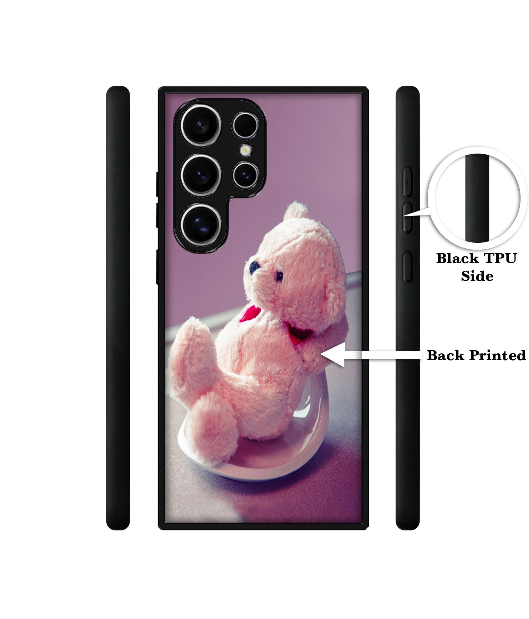 Cute Teddy Bear Design Designer 2D Printed Back Case Cover for Samsung Galaxy S25 Ultra 5G