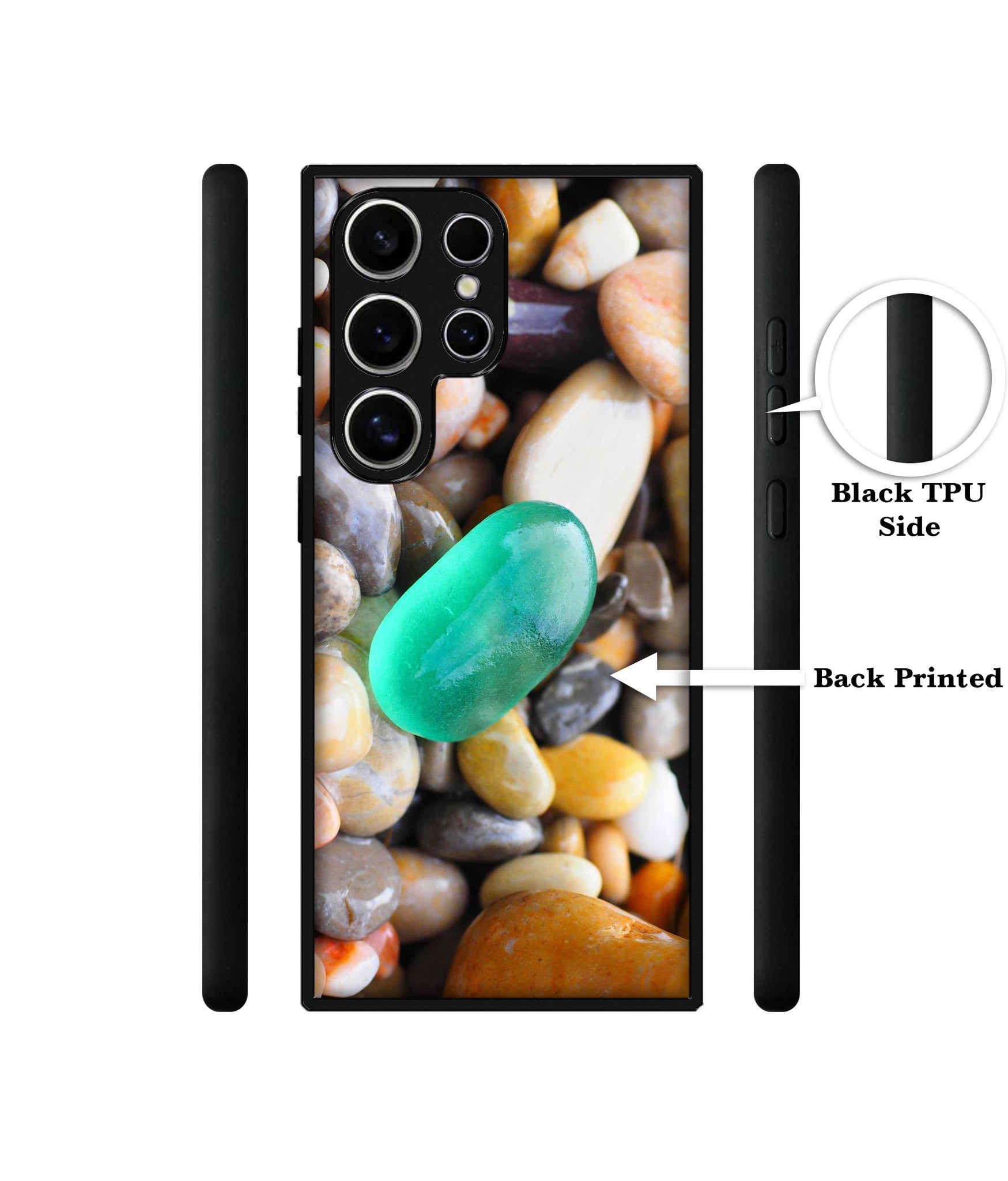Sea Stones Design Designer 2D Printed Back Case Cover for Samsung Galaxy S25 Ultra 5G