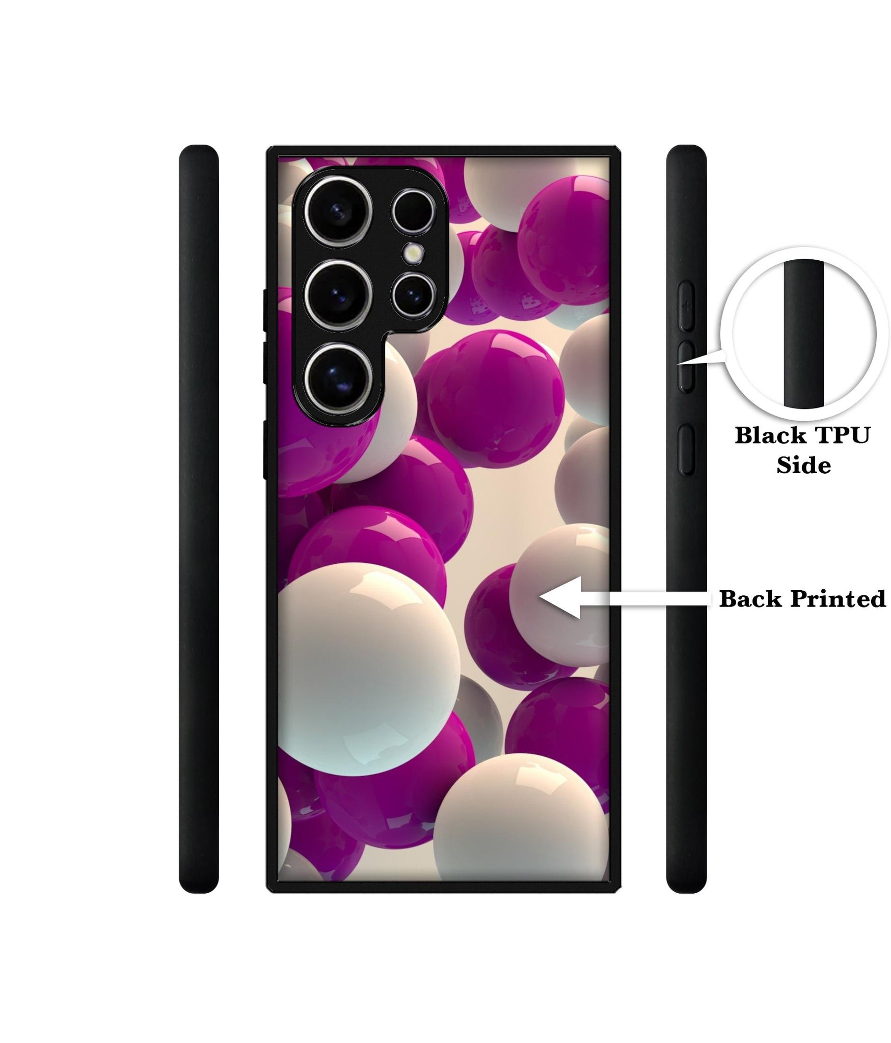 3D Balloons Design Designer 2D Printed Back Case Cover for Samsung Galaxy S25 Ultra 5G
