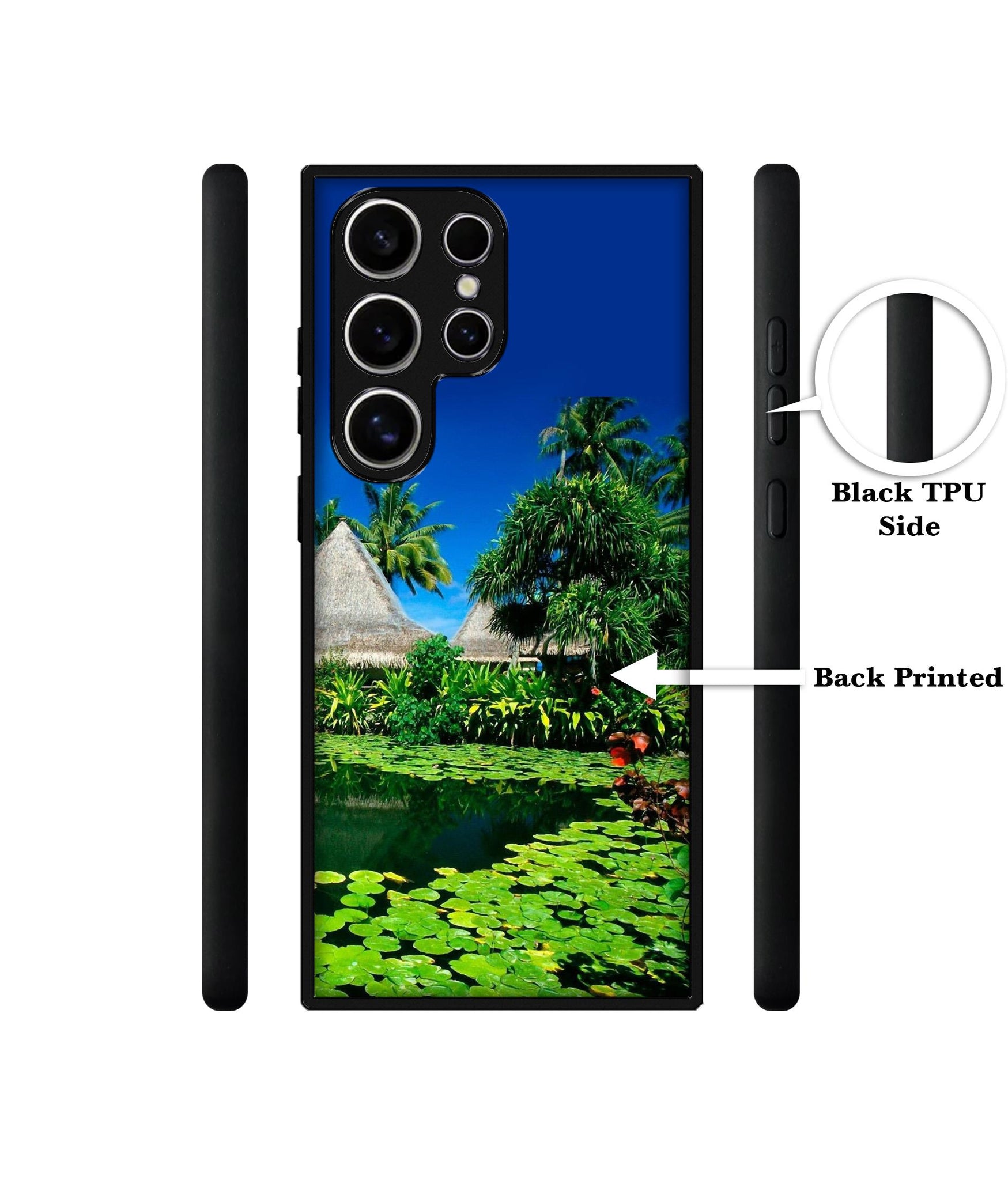 Tropics Water Design Designer 2D Printed Back Case Cover for Samsung Galaxy S25 Ultra 5G