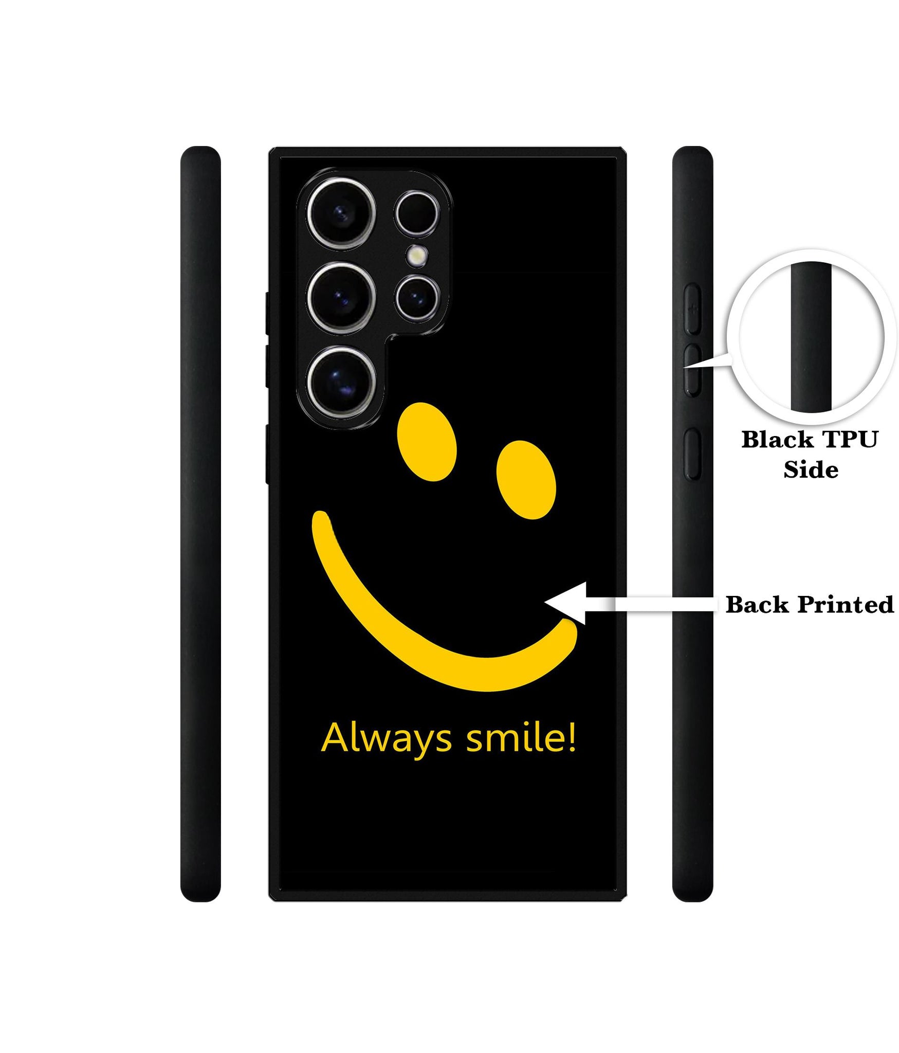 Always Smile Quote Design Designer 2D Printed Back Case Cover for Samsung Galaxy S25 Ultra 5G
