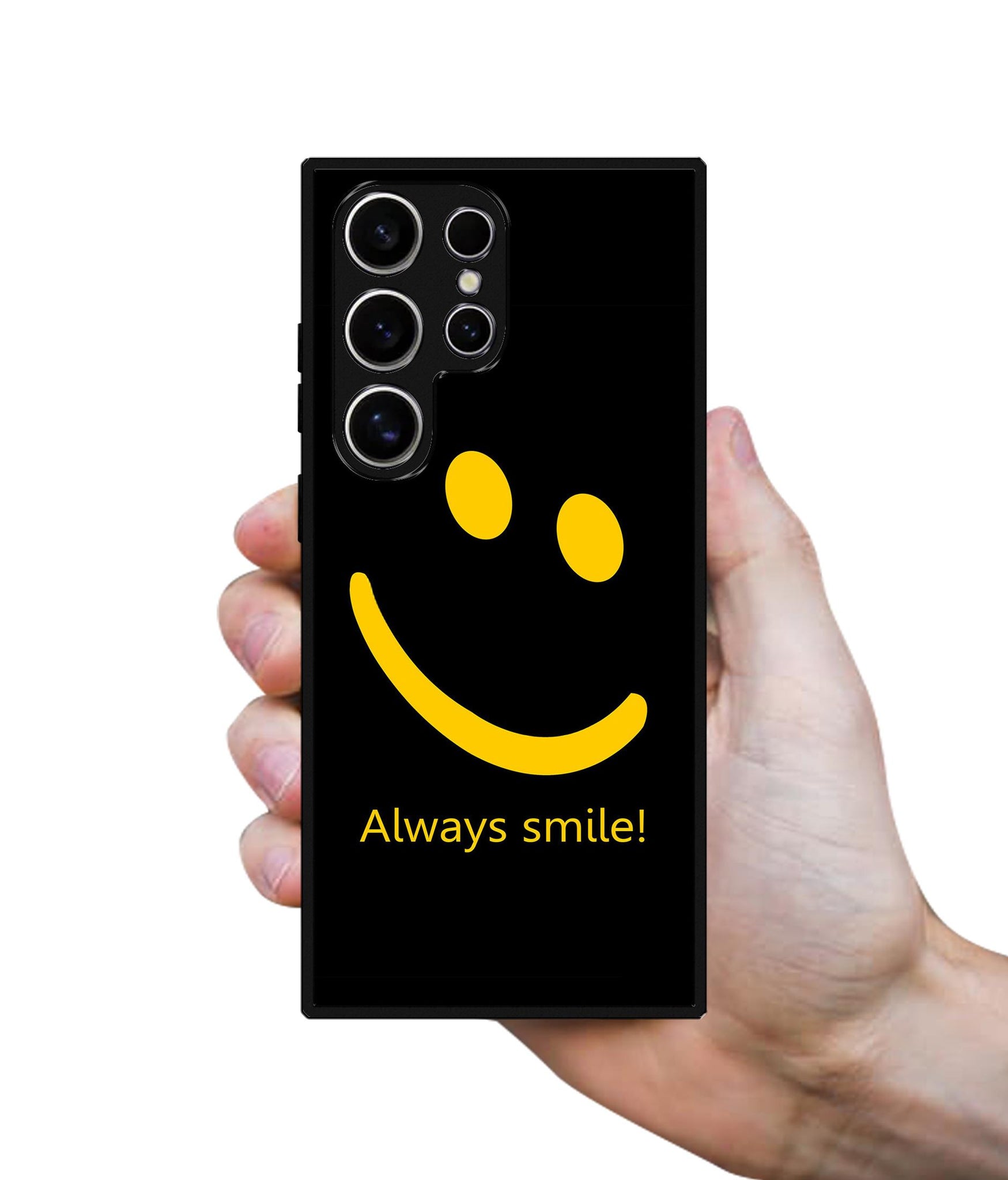 Always Smile Quote Design Designer 2D Printed Back Case Cover for Samsung Galaxy S25 Ultra 5G
