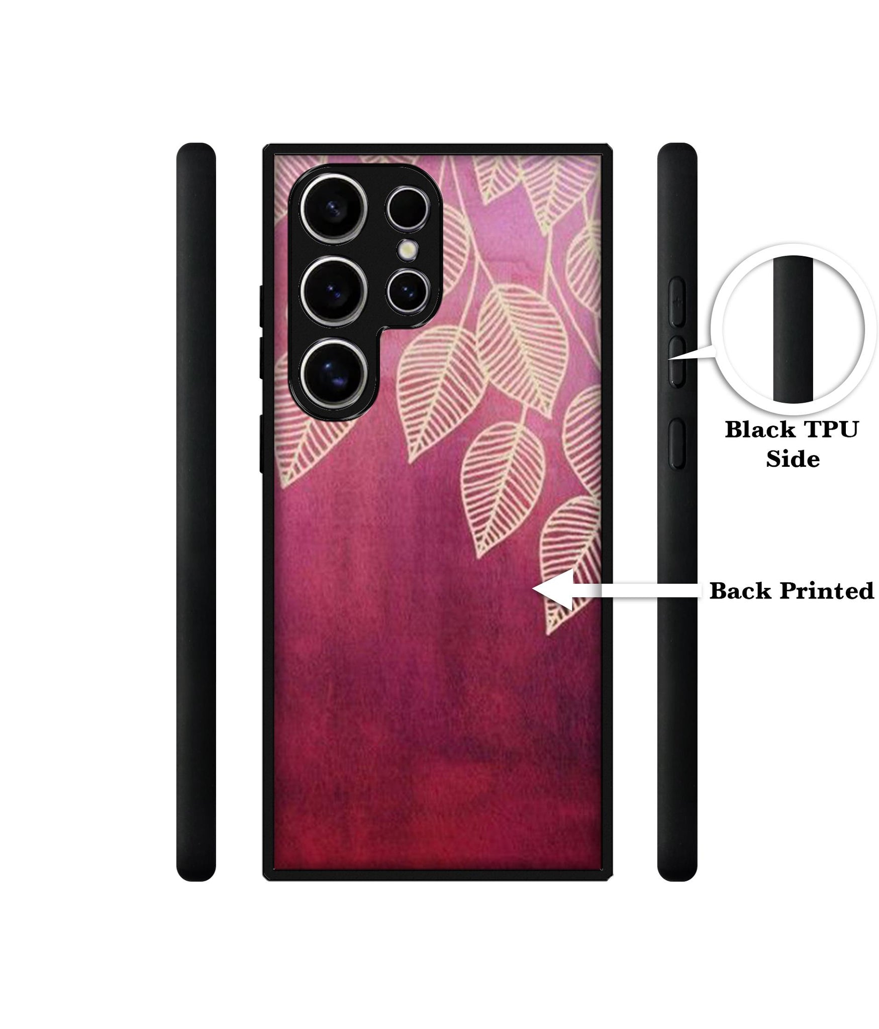 Leaf Pattern Design Designer 2D Printed Back Case Cover for Samsung Galaxy S25 Ultra 5G