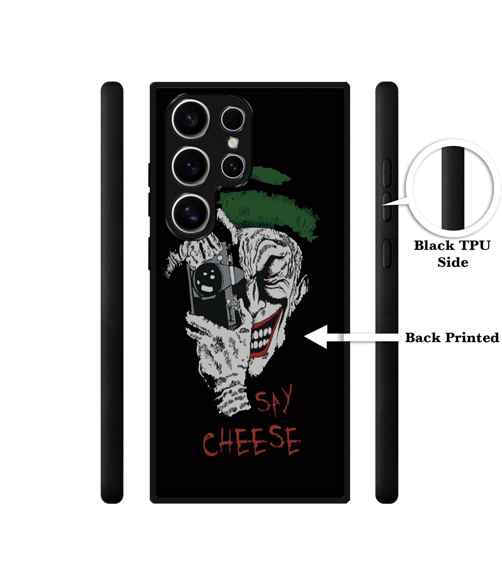 Joker Say Cheese Design Designer 2D Printed Back Case Cover for Samsung Galaxy S25 Ultra 5G