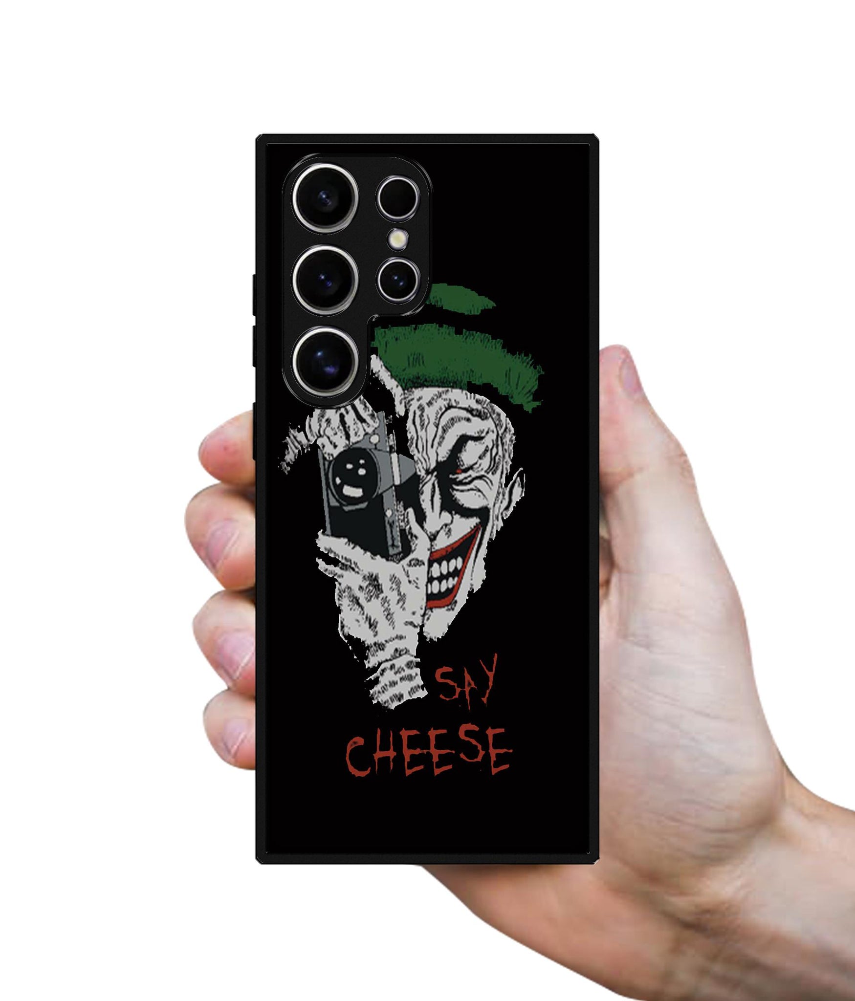 Joker Say Cheese Design Designer 2D Printed Back Case Cover for Samsung Galaxy S25 Ultra 5G