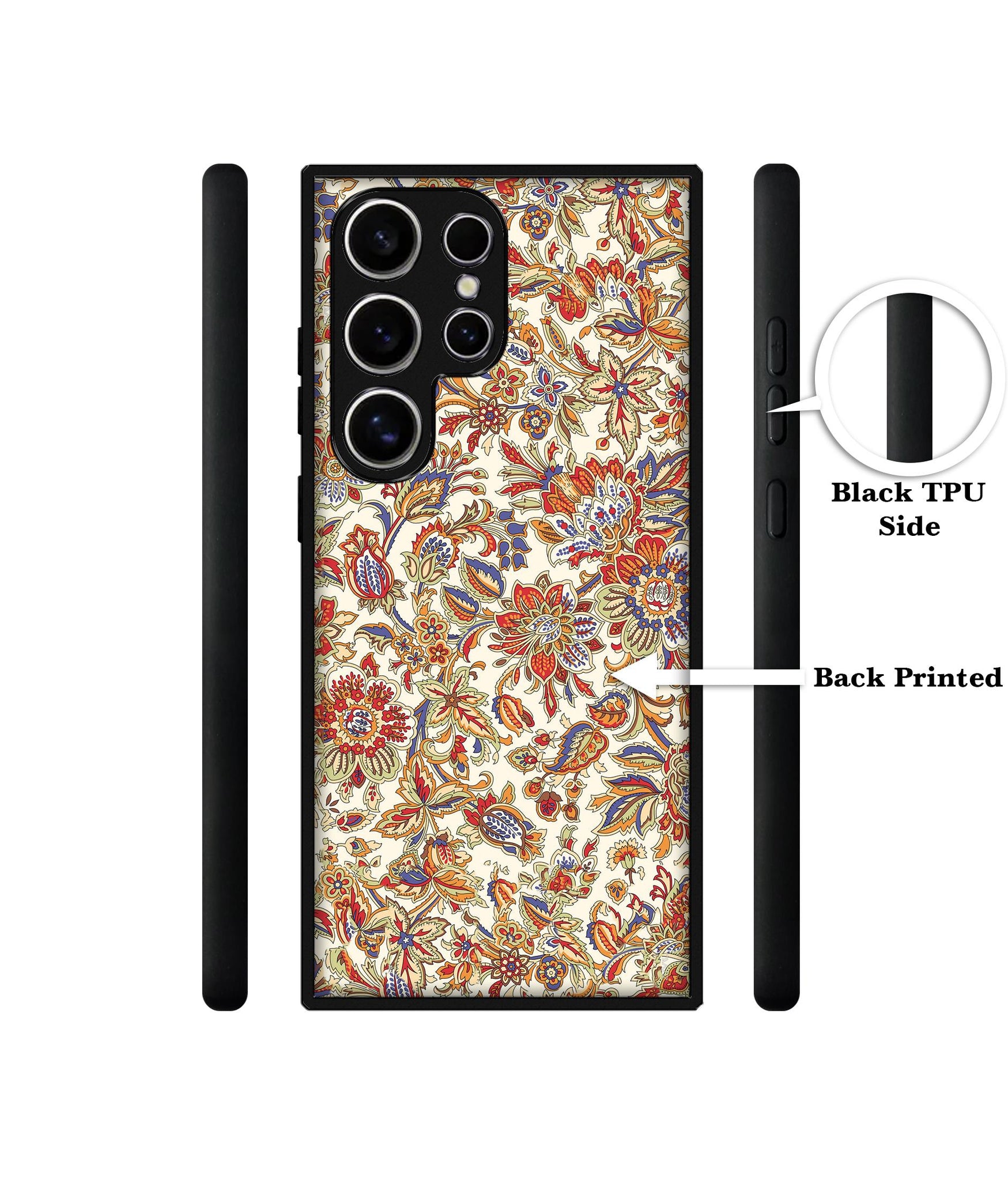 Floral Design Designer 2D Printed Back Case Cover for Samsung Galaxy S25 Ultra 5G