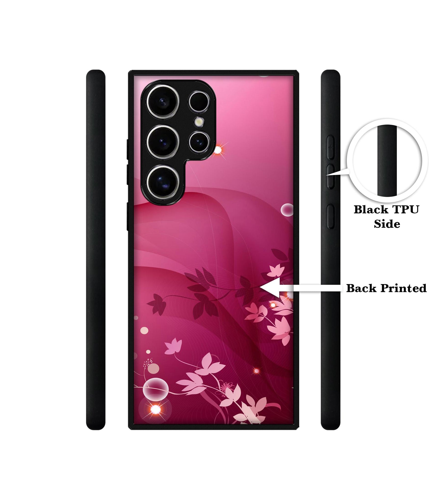 Pink Abstract Design Designer 2D Printed Back Case Cover for Samsung Galaxy S25 Ultra 5G