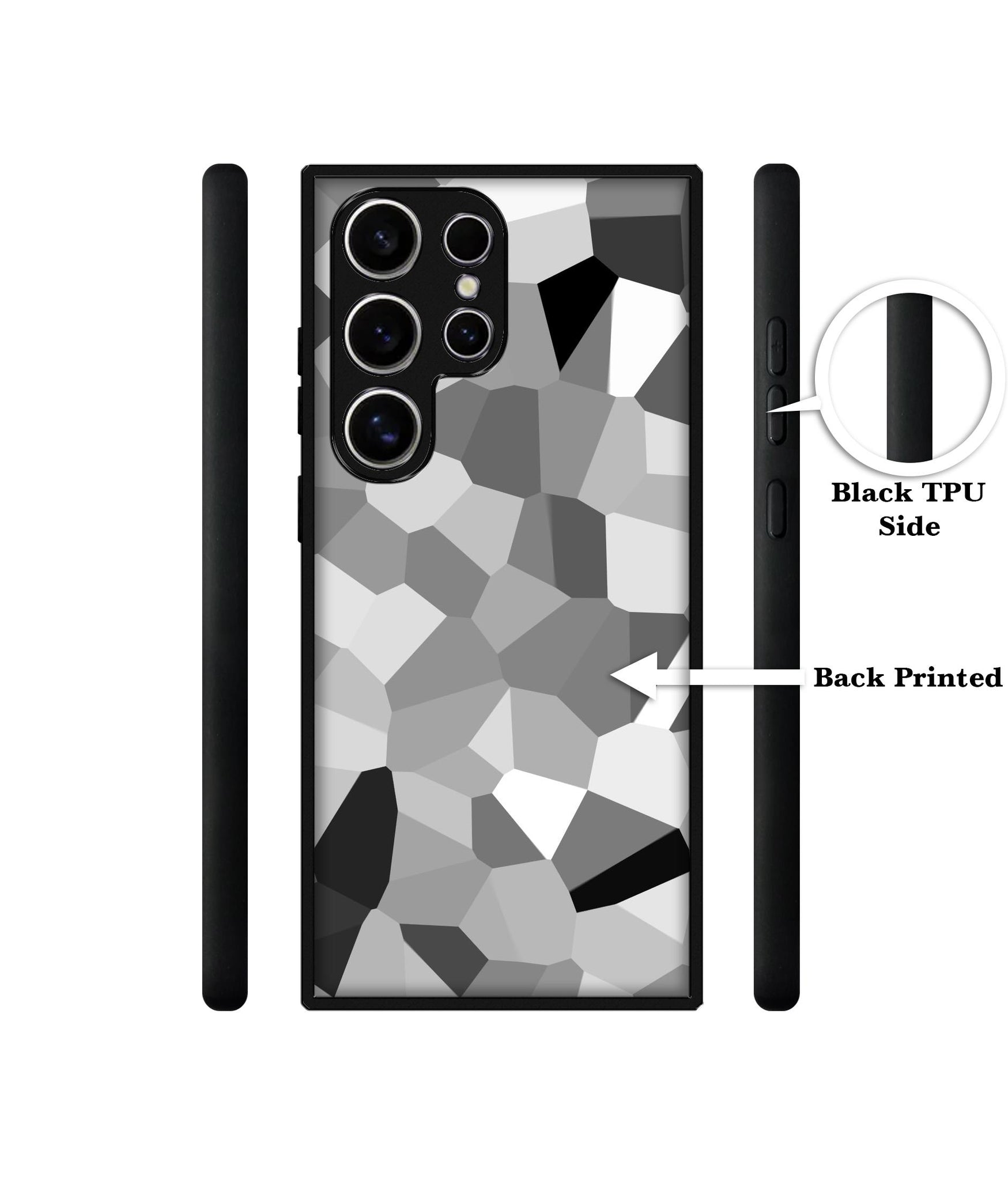Black & White Mathematical Shape Design Designer 2D Printed Back Case Cover for Samsung Galaxy S25 Ultra 5G