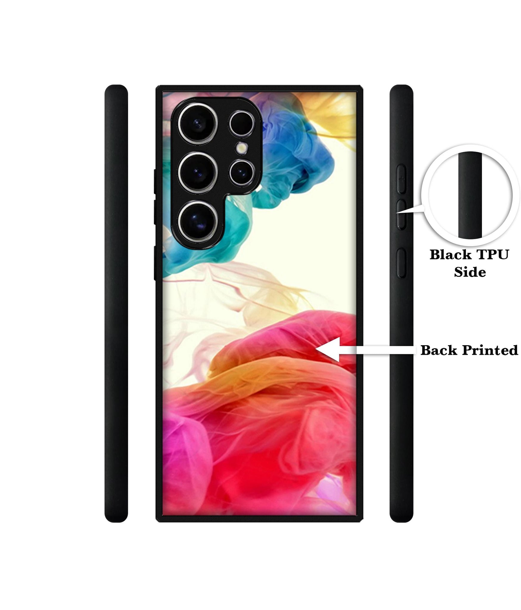 Colored Smoke Design Designer 2D Printed Back Case Cover for Samsung Galaxy S25 Ultra 5G