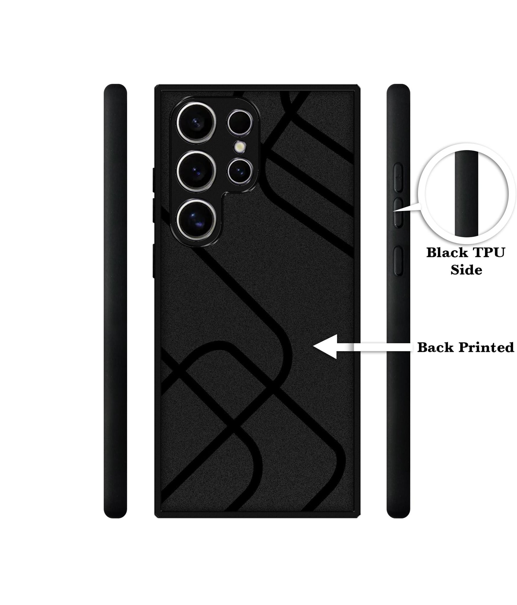 Zig-Zag Black Line Design Designer 2D Printed Back Case Cover for Samsung Galaxy S25 Ultra 5G