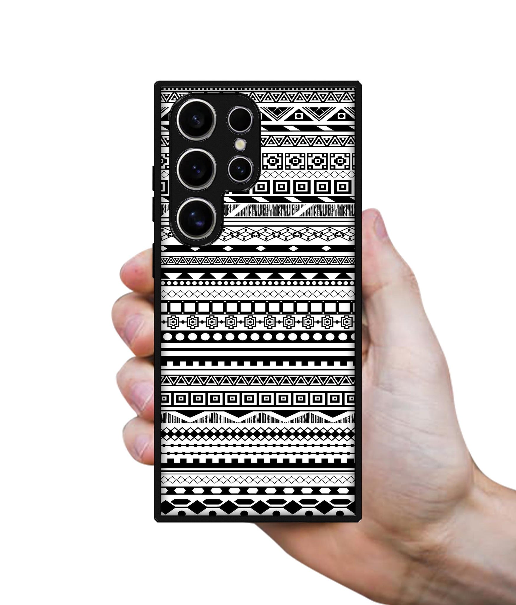 Black & White Patterns Design Designer 2D Printed Back Case Cover for Samsung Galaxy S25 Ultra 5G