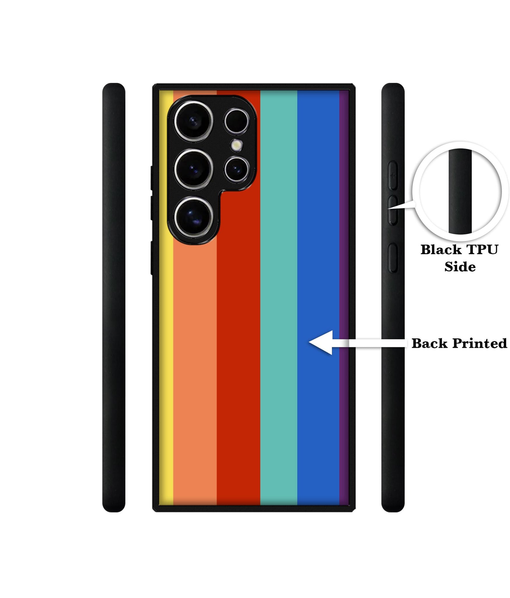 Rainbow Colors Design Designer 2D Printed Back Case Cover for Samsung Galaxy S25 Ultra 5G