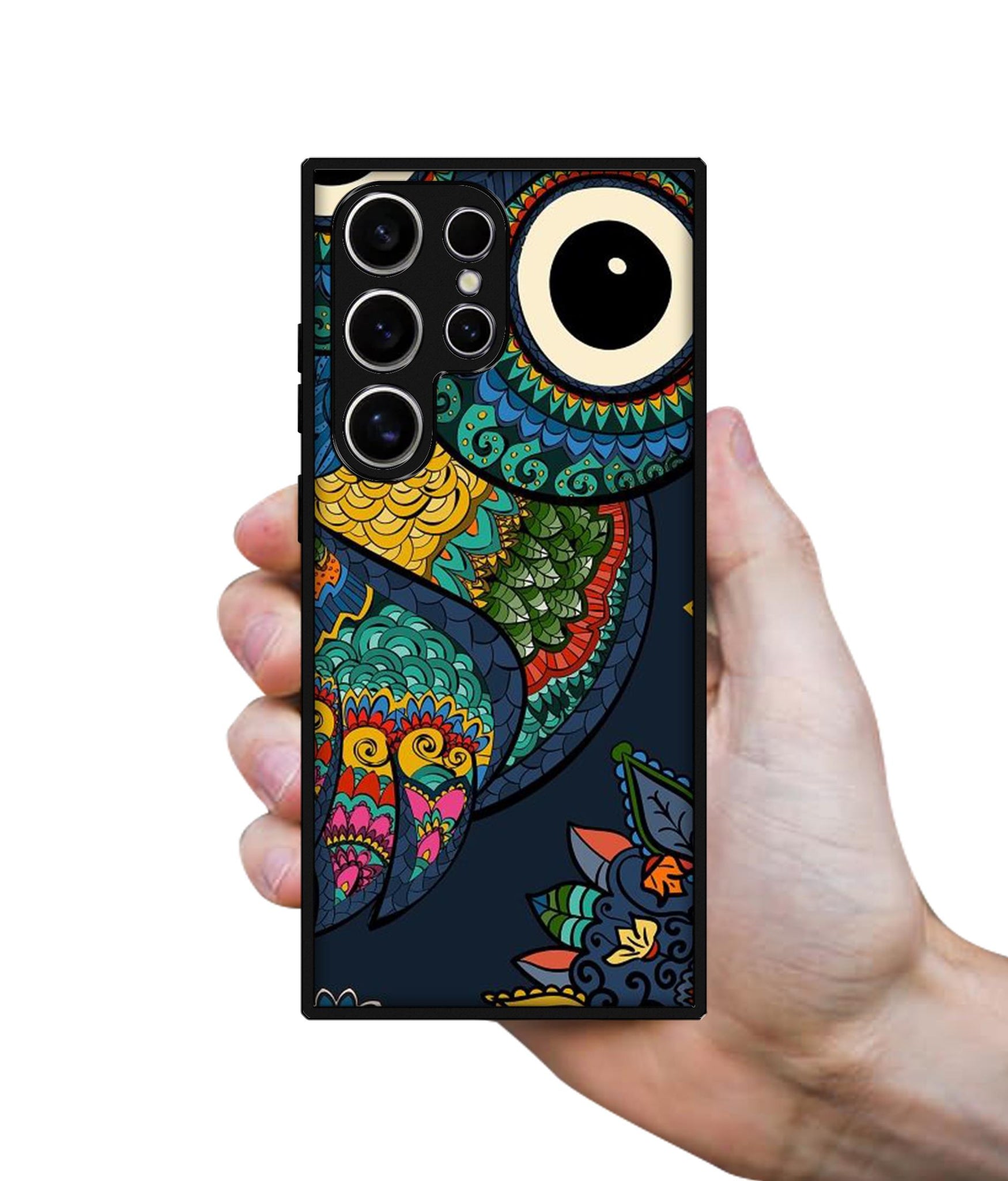 Owl Illustration Design Designer 2D Printed Back Case Cover for Samsung Galaxy S25 Ultra 5G