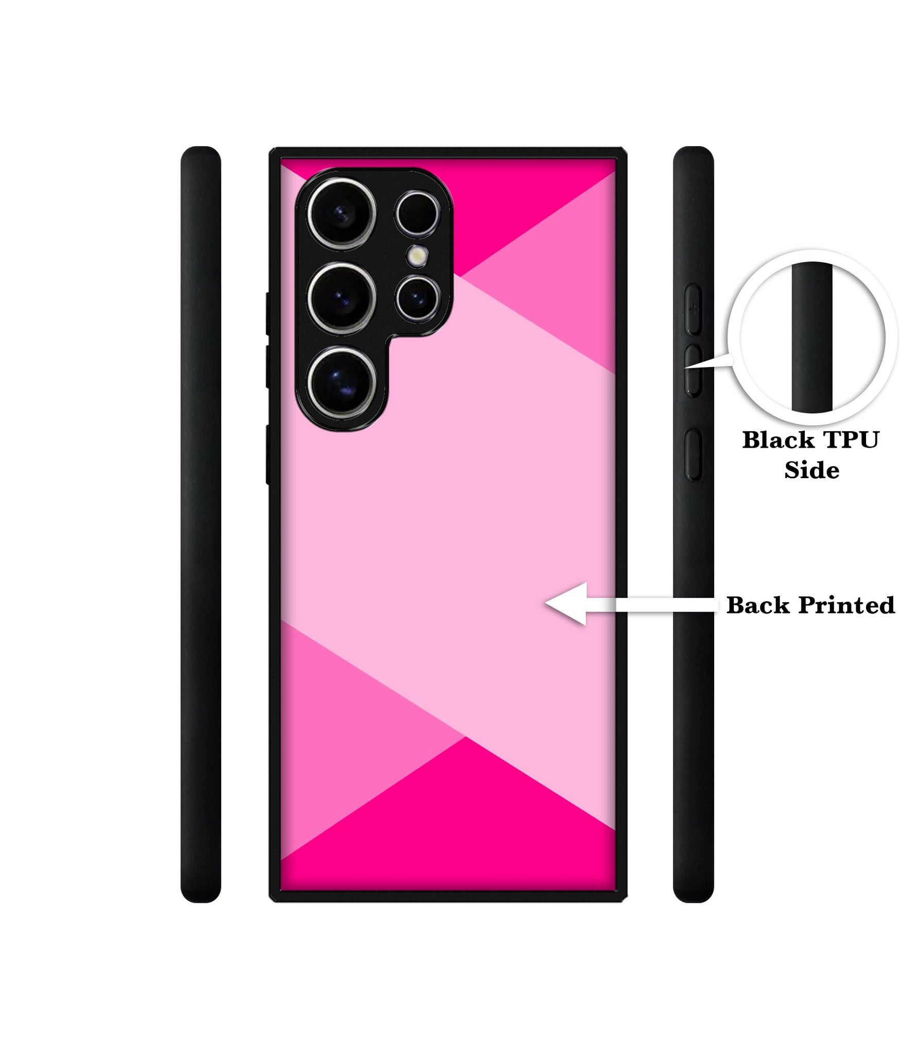 Pink Cross Vector Design Designer 2D Printed Back Case Cover for Samsung Galaxy S25 Ultra 5G