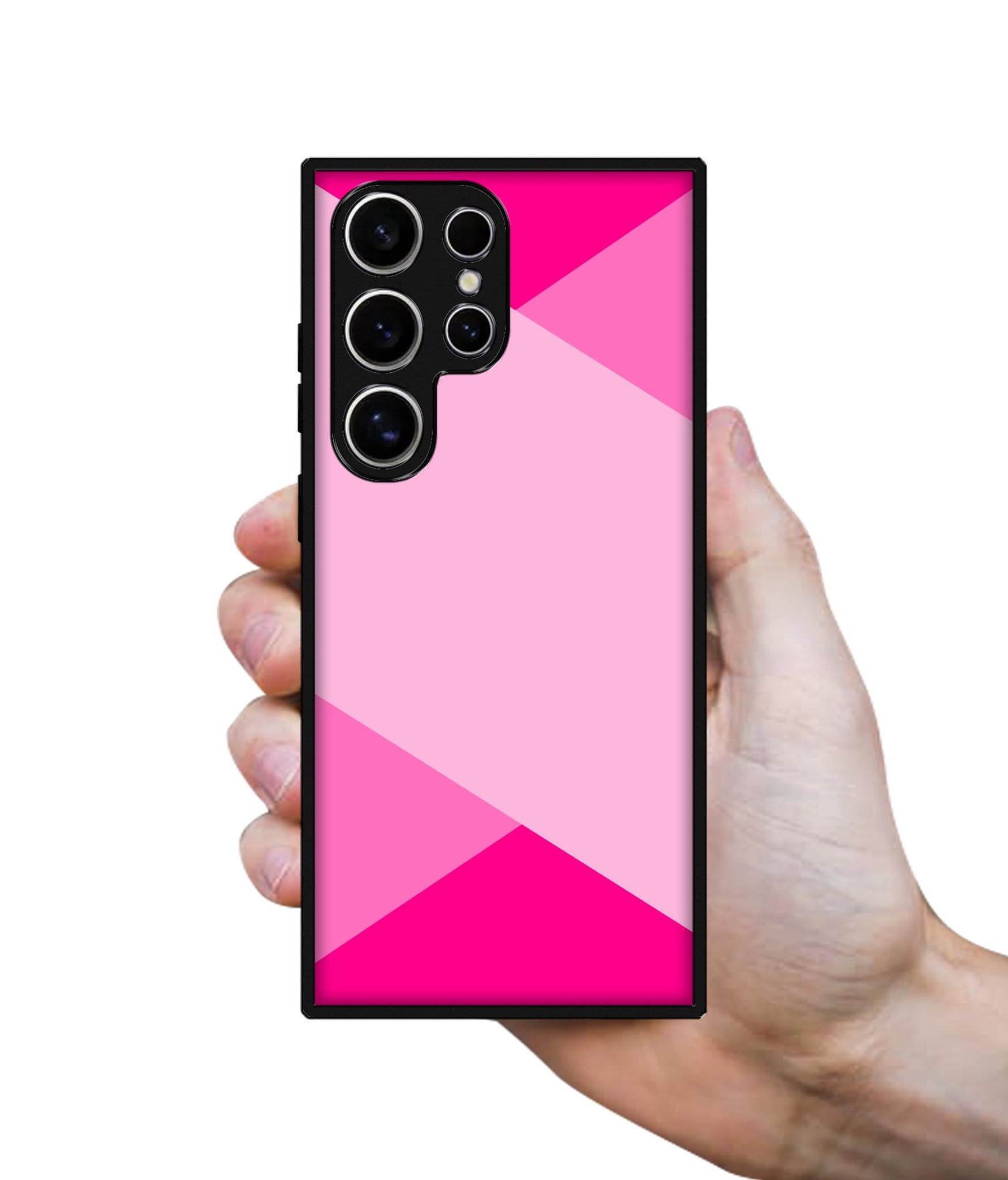 Pink Cross Vector Design Designer 2D Printed Back Case Cover for Samsung Galaxy S25 Ultra 5G