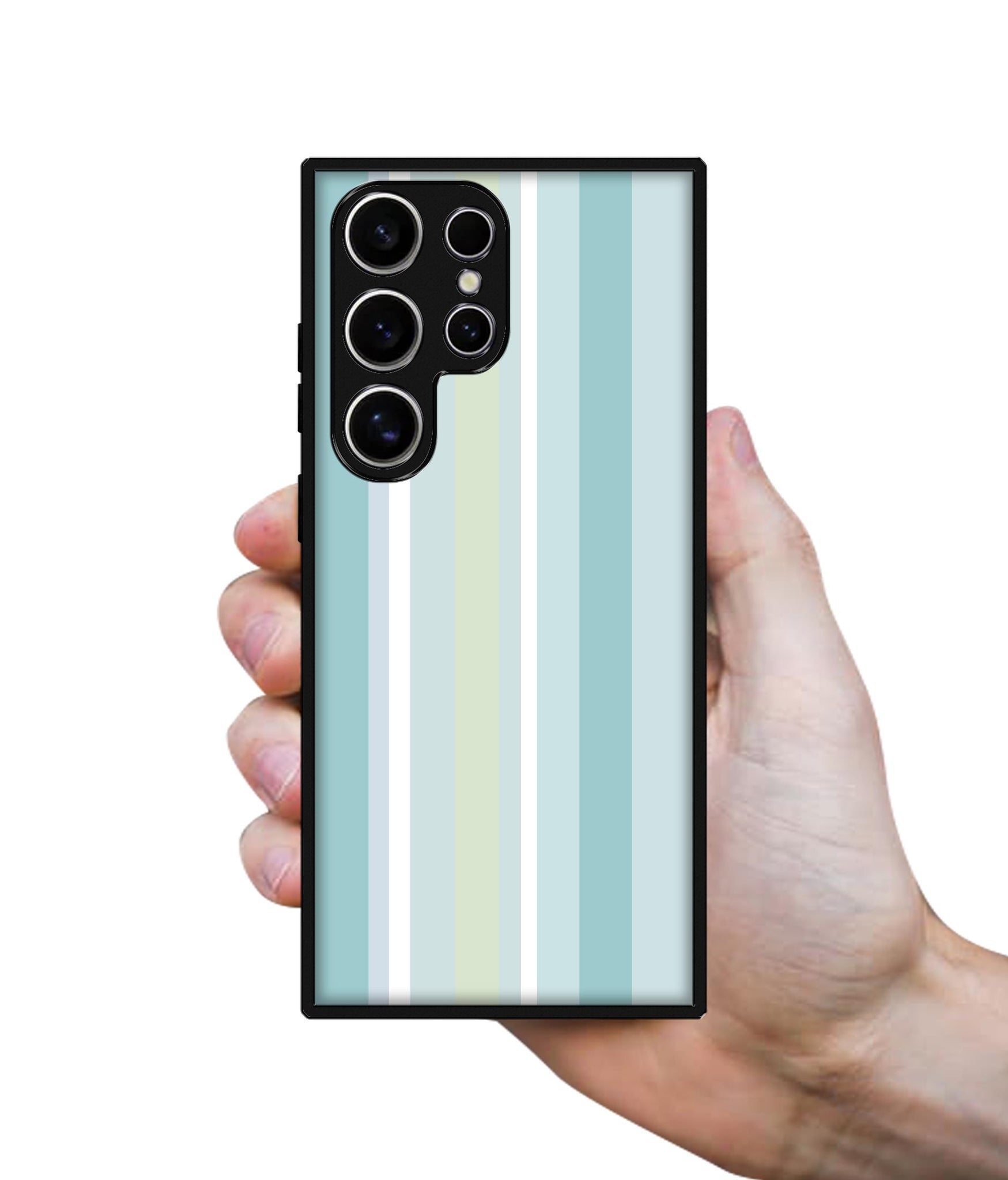 Light Green Stripes Design Designer 2D Printed Back Case Cover for Samsung Galaxy S25 Ultra 5G