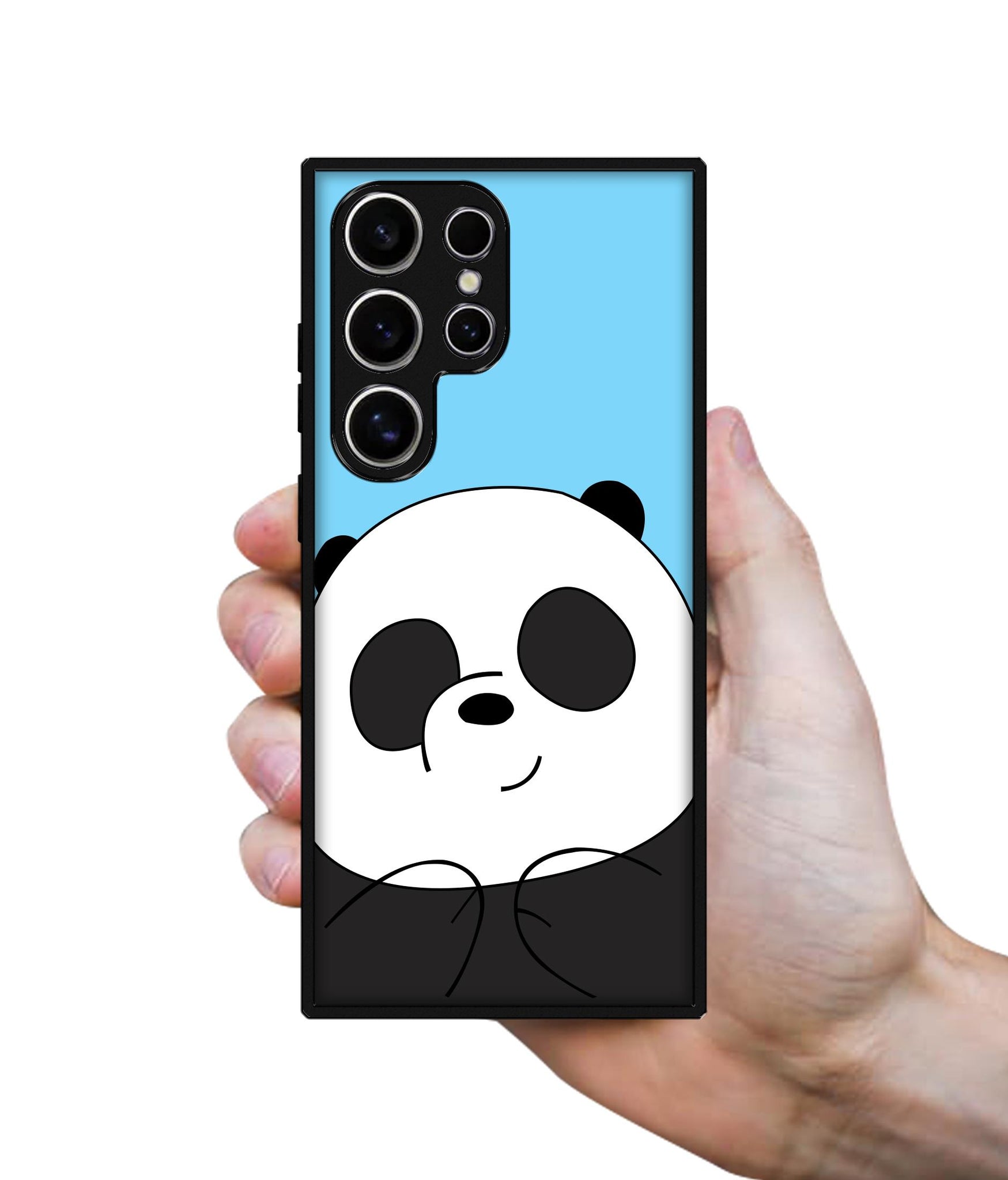 Cute Panda Design Designer 2D Printed Back Case Cover for Samsung Galaxy S25 Ultra 5G