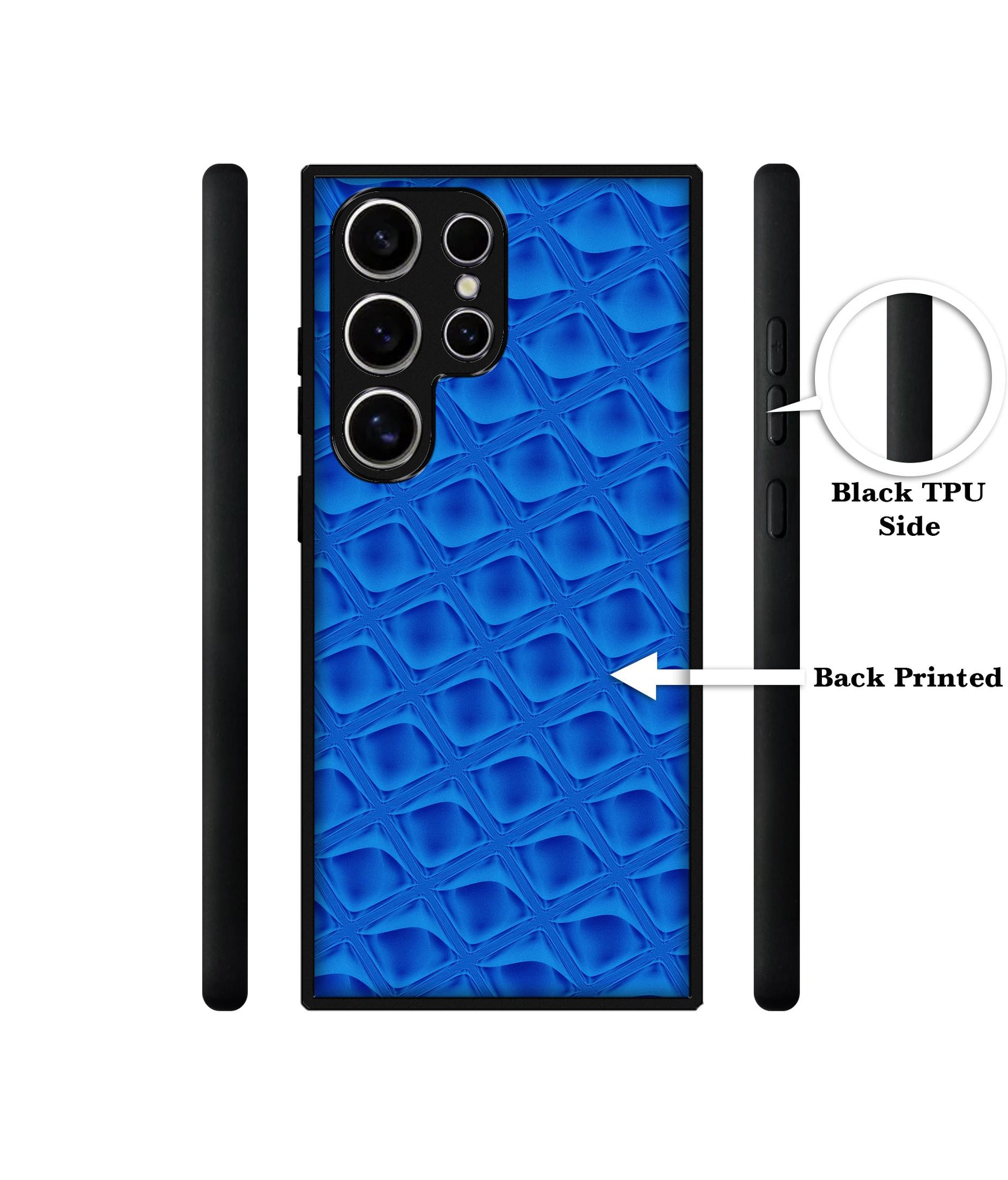 Blue Diamond Design Designer 2D Printed Back Case Cover for Samsung Galaxy S25 Ultra 5G