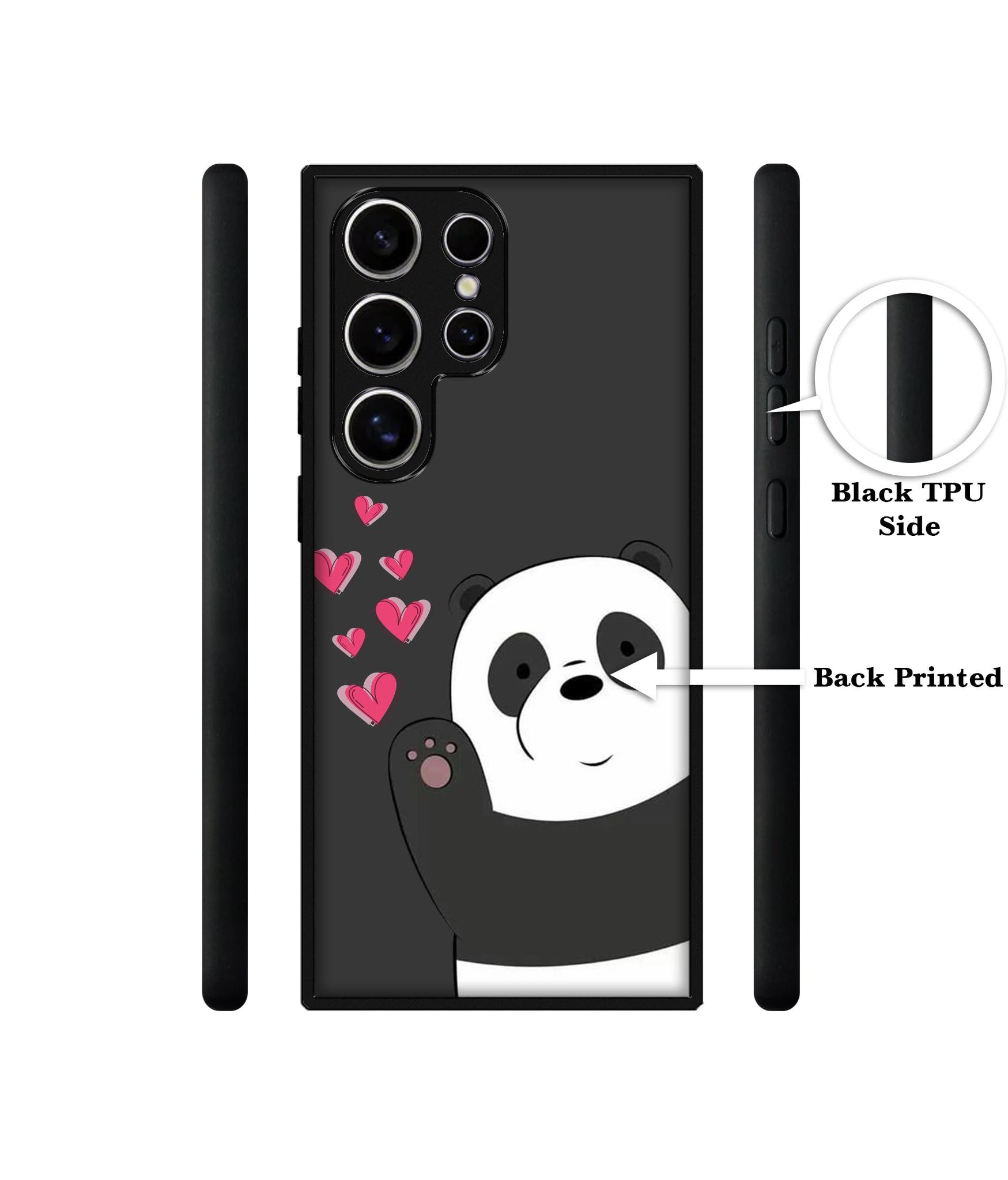 Love Panda Design Designer 2D Printed Back Case Cover for Samsung Galaxy S25 Ultra 5G